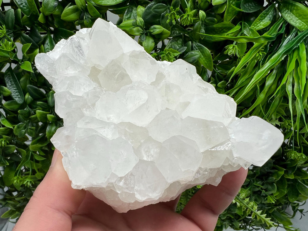 Transparent Chlorite Quartz Cluster, Madan Bulgaria Mineral Specimen