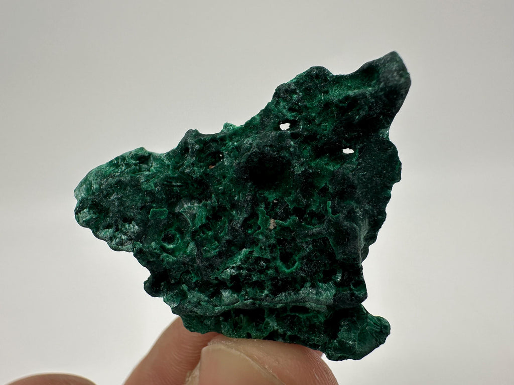Green Polished Malachite Crystal, Congo Mineral Specimen (4/3cm)