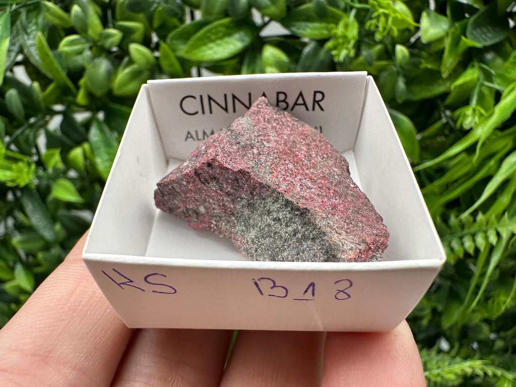 Red Cinnabar Crystal Specimen: Almaden Mines, Spain - Chakra Stone (4/3 cm)