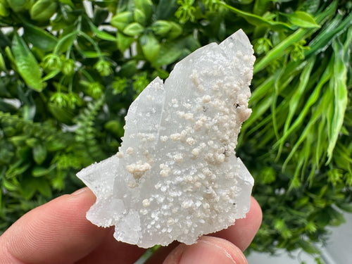 Calcite on Quartz, Pyrite Mineral Specimen, Krushev Dol Mine, Bulgaria
