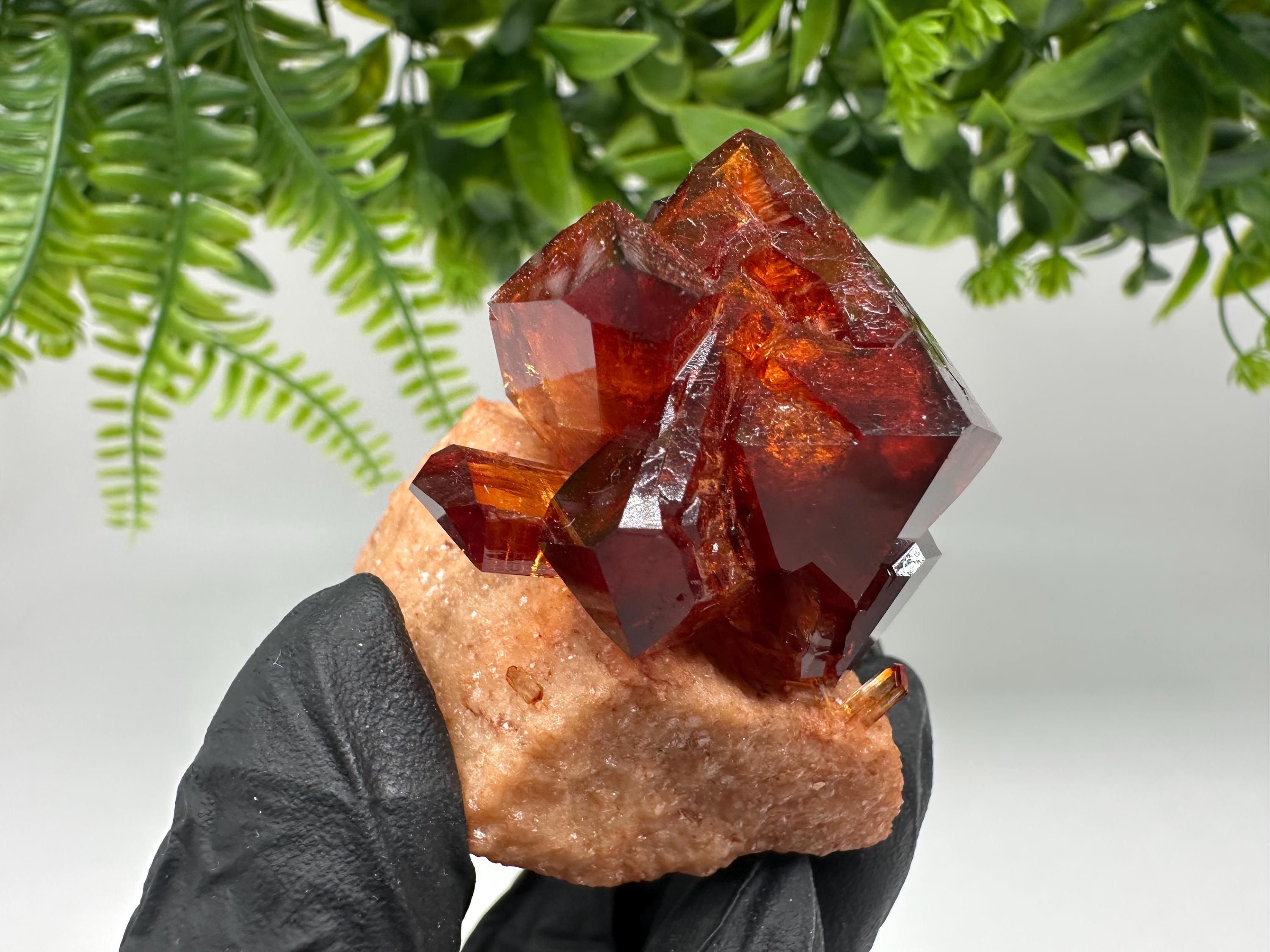 Orange-Brown Arcanite Mineral Specimen, Santa Ana Tin Mine