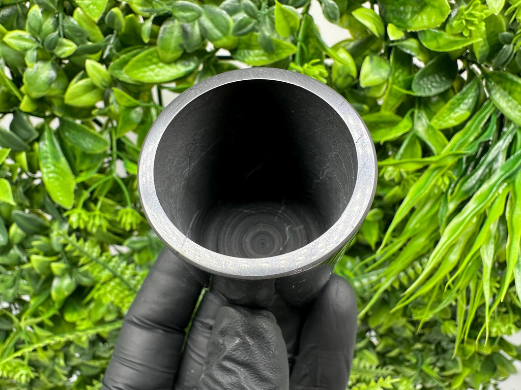 Polished Shungite Cup (60mm): Chakra Healing Stone