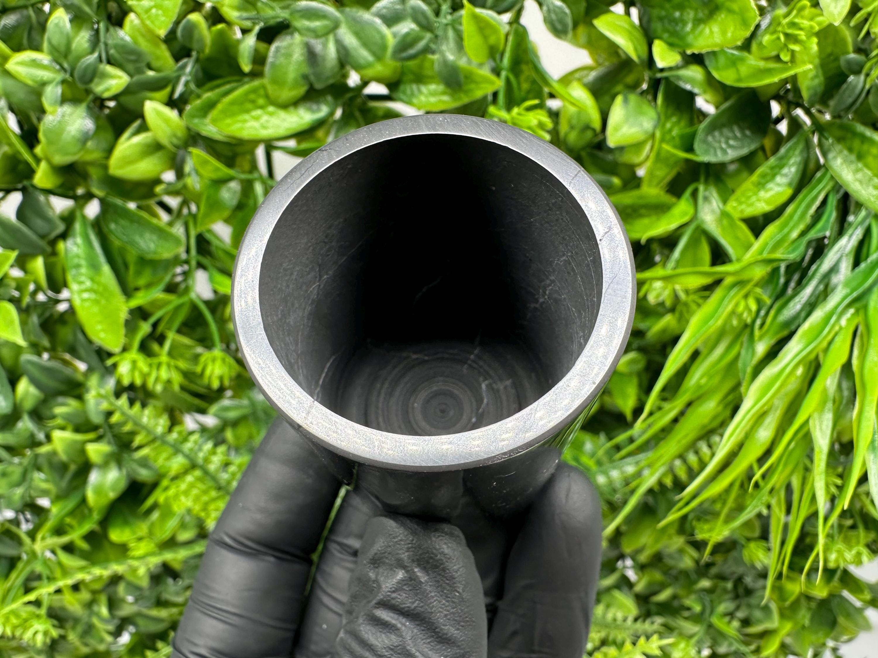 Polished Shungite Cup (60mm): Chakra Healing Stone