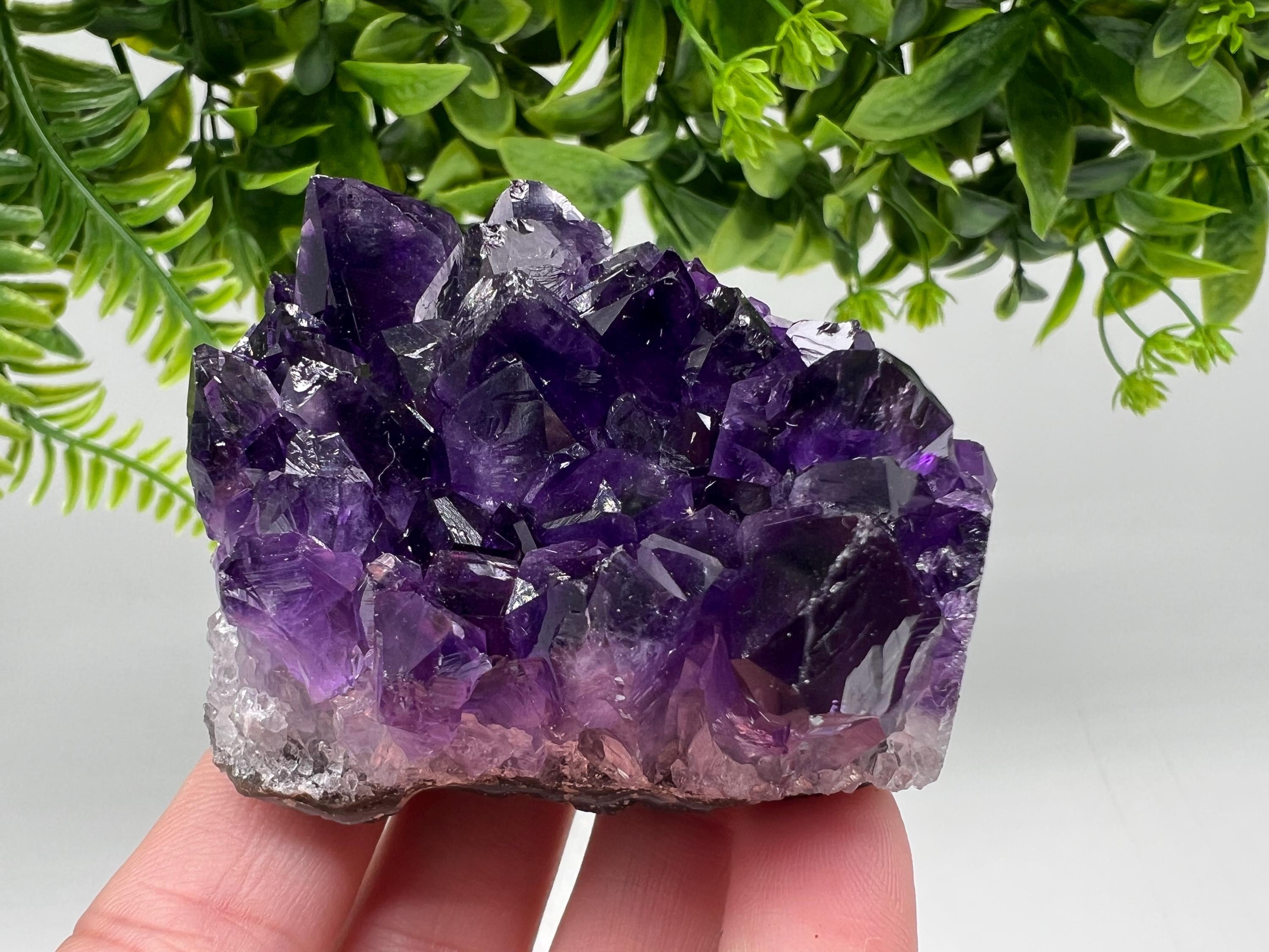 Uruguay Amethyst Crystal: Purple Quartz Home Decor, Energy Stone