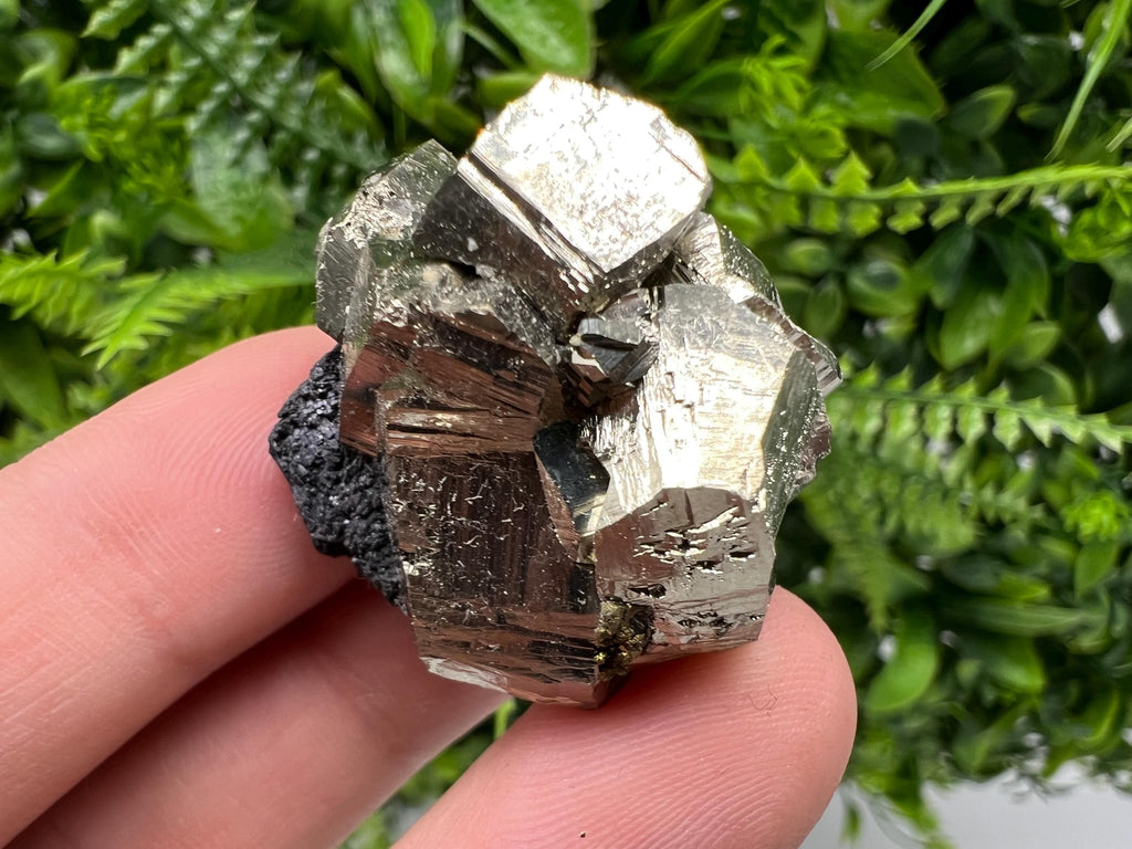 Rare Floating Pyrite Cluster, Fool’s Gold Crystal Decor