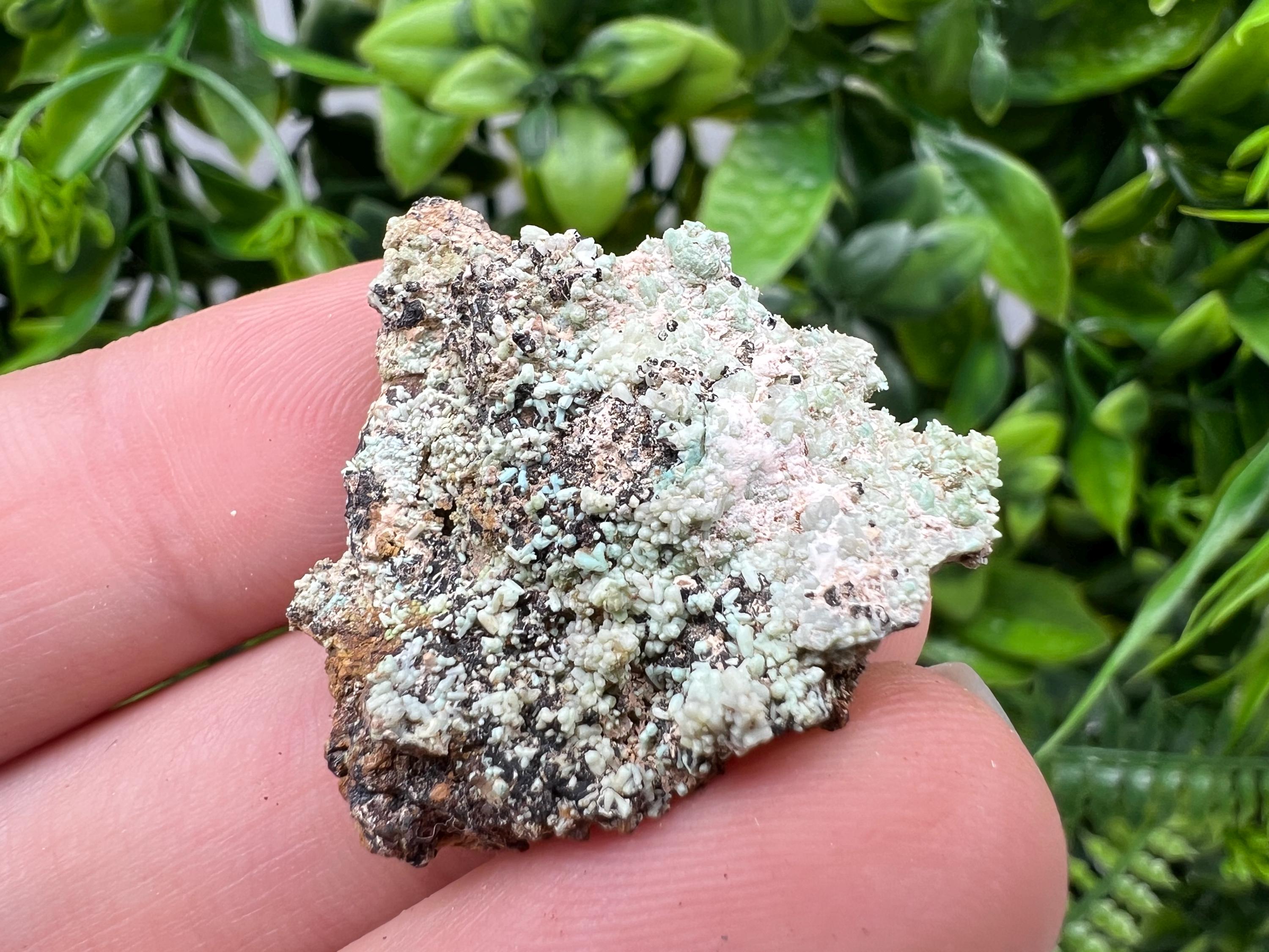 Rare Green/Yellow Pyromorphite and Hematite,on Quartz,from Bulgaria,Madjarovo mine, Natural Mineral ,Healing stone ,top collection,rock