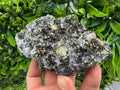 Sphalerite Cleiopfane on Quartz Mineral Specimen, Krushev Dol Mine, Bulgaria Home Decor Stone