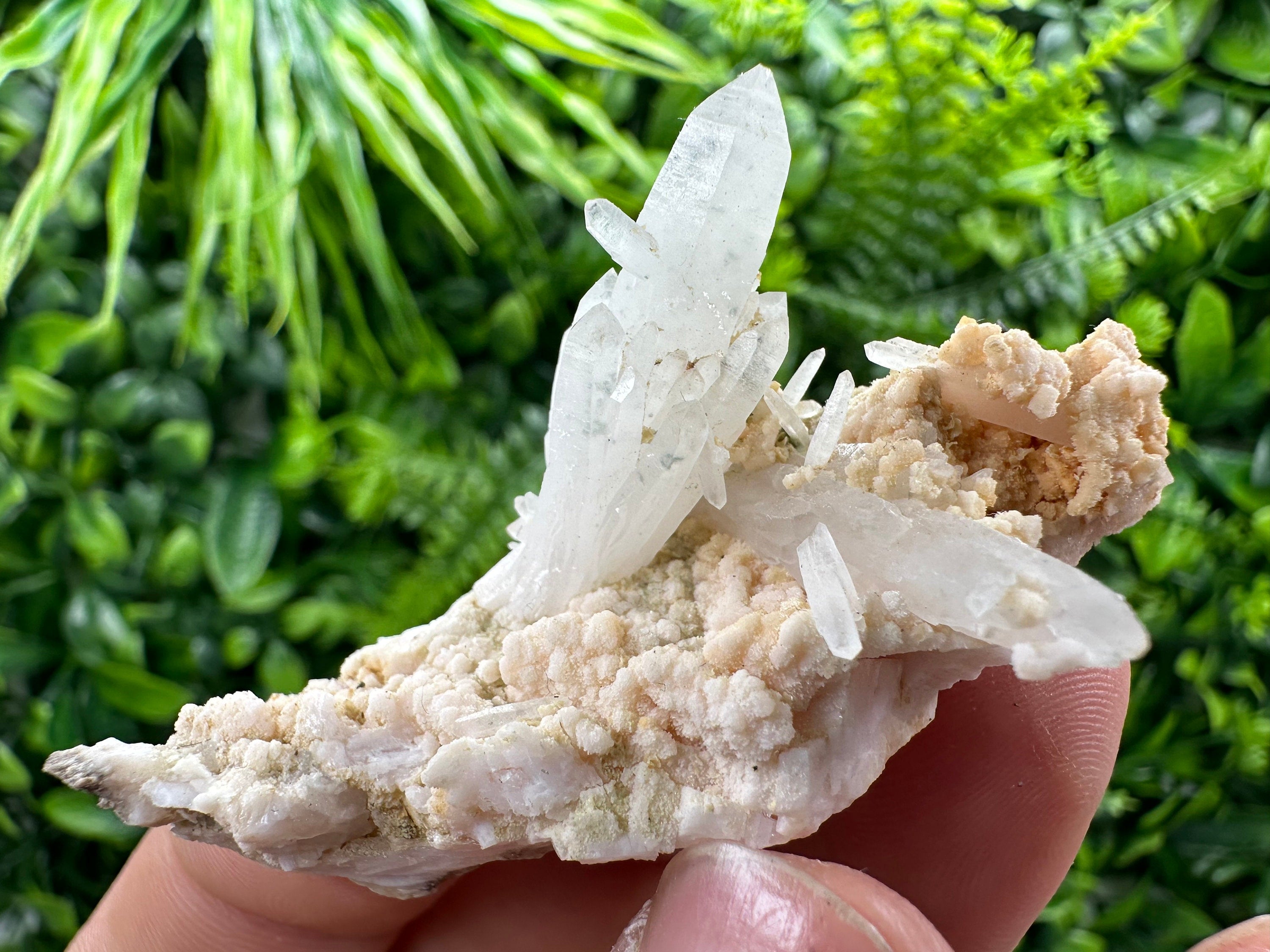 Quartz with Chlorite, Rhodochrosite & Siderite Mineral Specimen