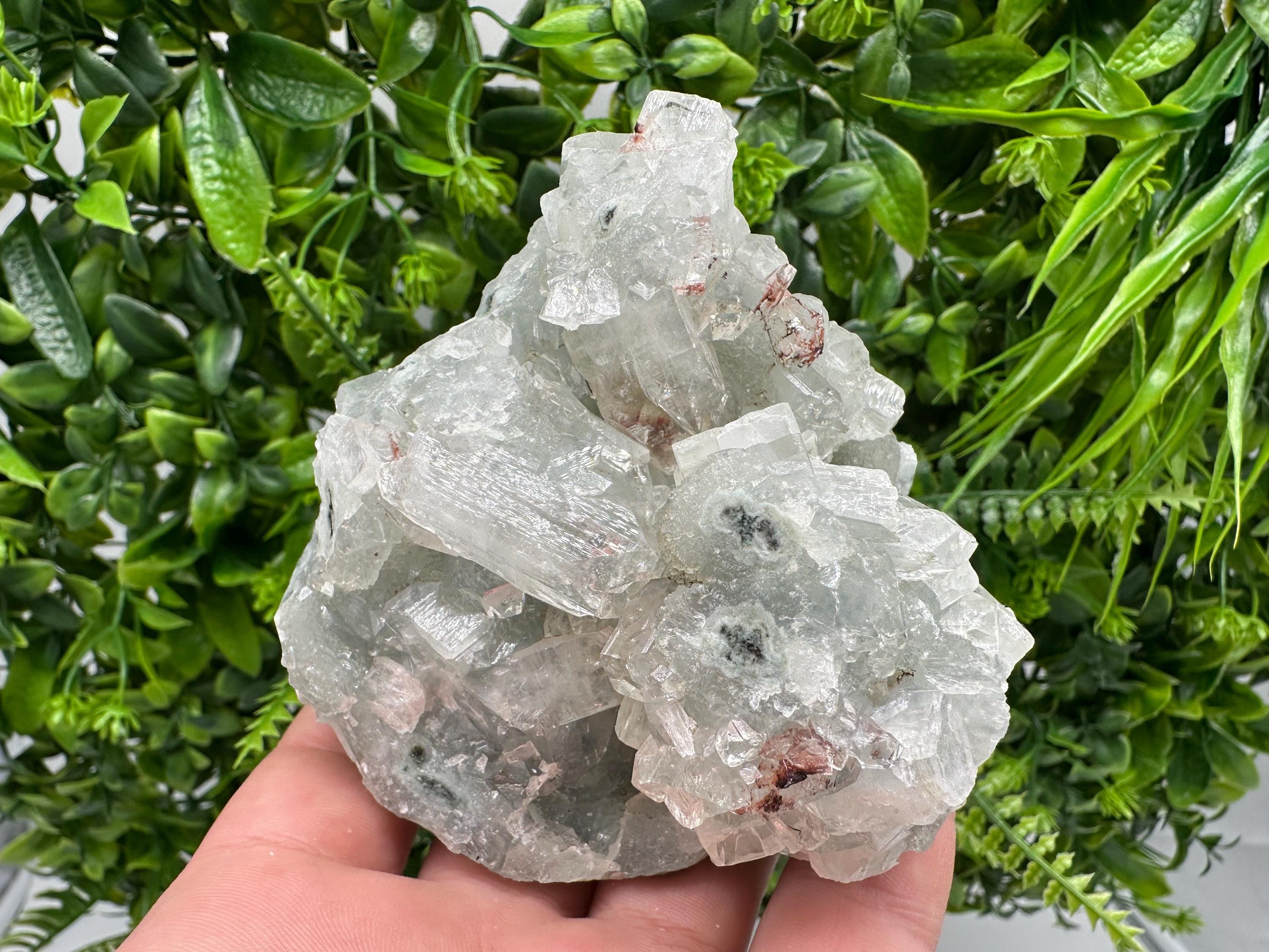 STUNNING Transparent Apophyllite on Chalcedony,natural, collection minerals specimen,India Minerals,Crystal, Stone Mineral Specimens India