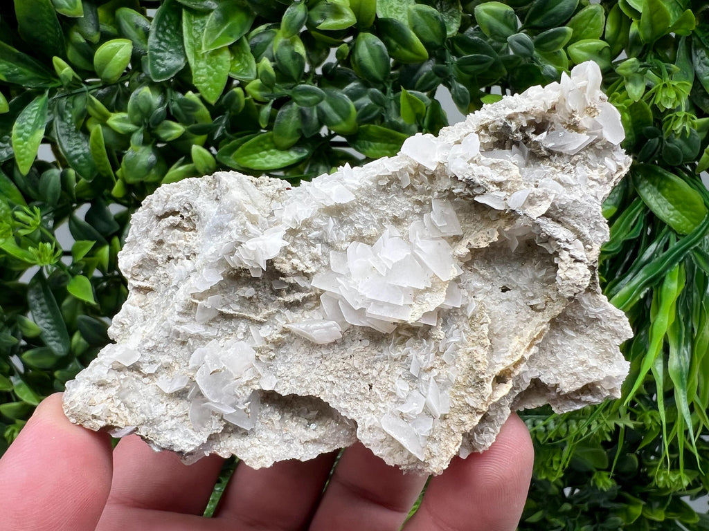 Calcite on Chalcedony, Bulgarian Mineral Specimen, Home Decor Stone
