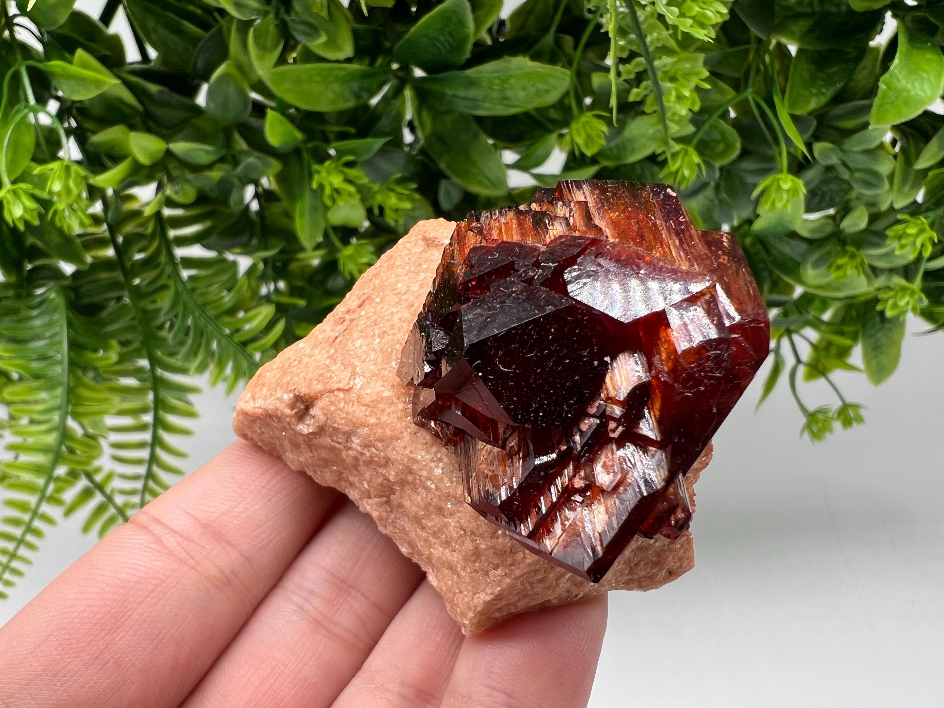 Orange-Brown Arcanite Mineral Specimen, Santa Ana Tin Mine