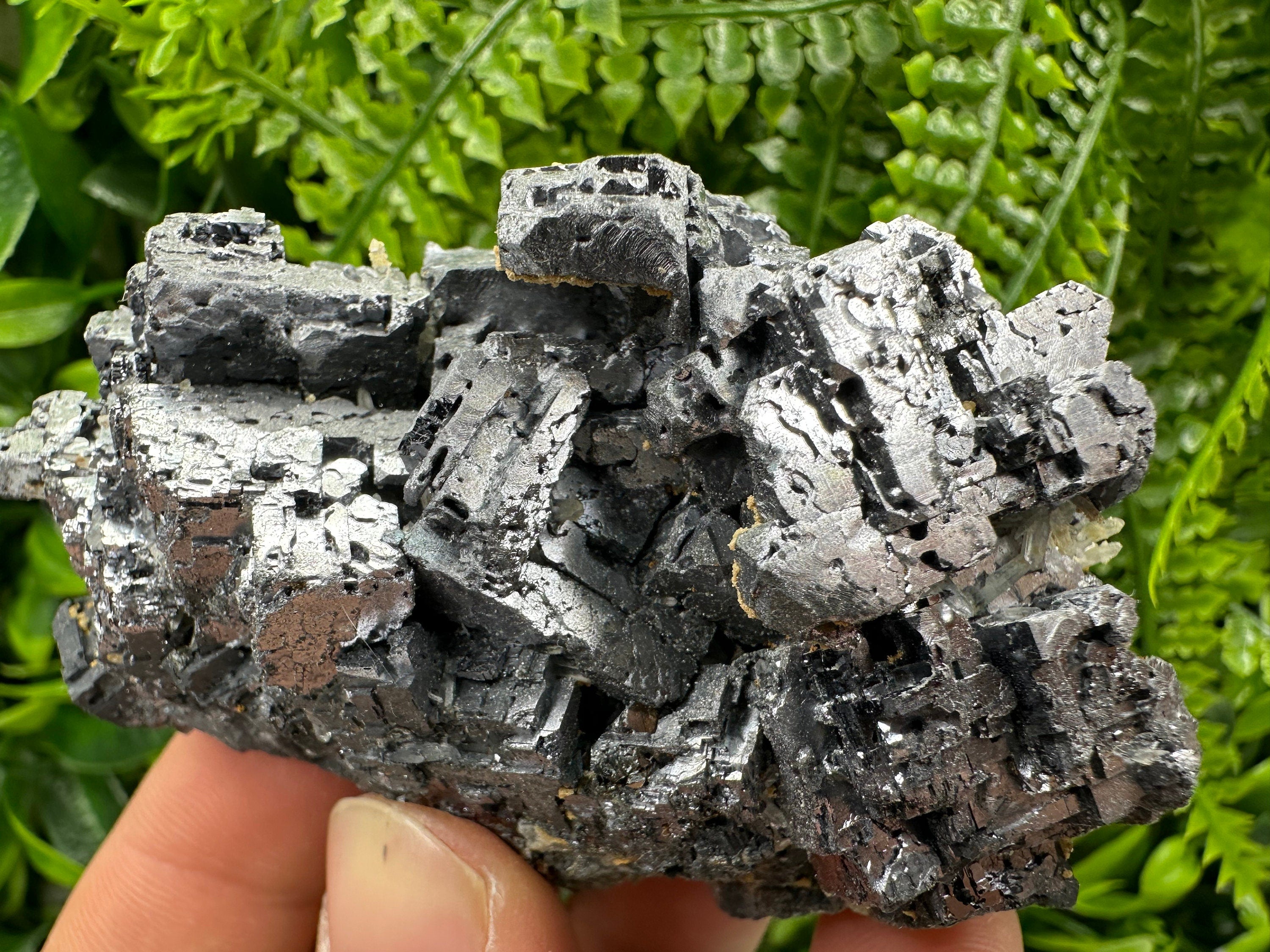 Skeleton Galena Cluster, Rare Morphology Crystal, Bulgaria Mineral Souvenir