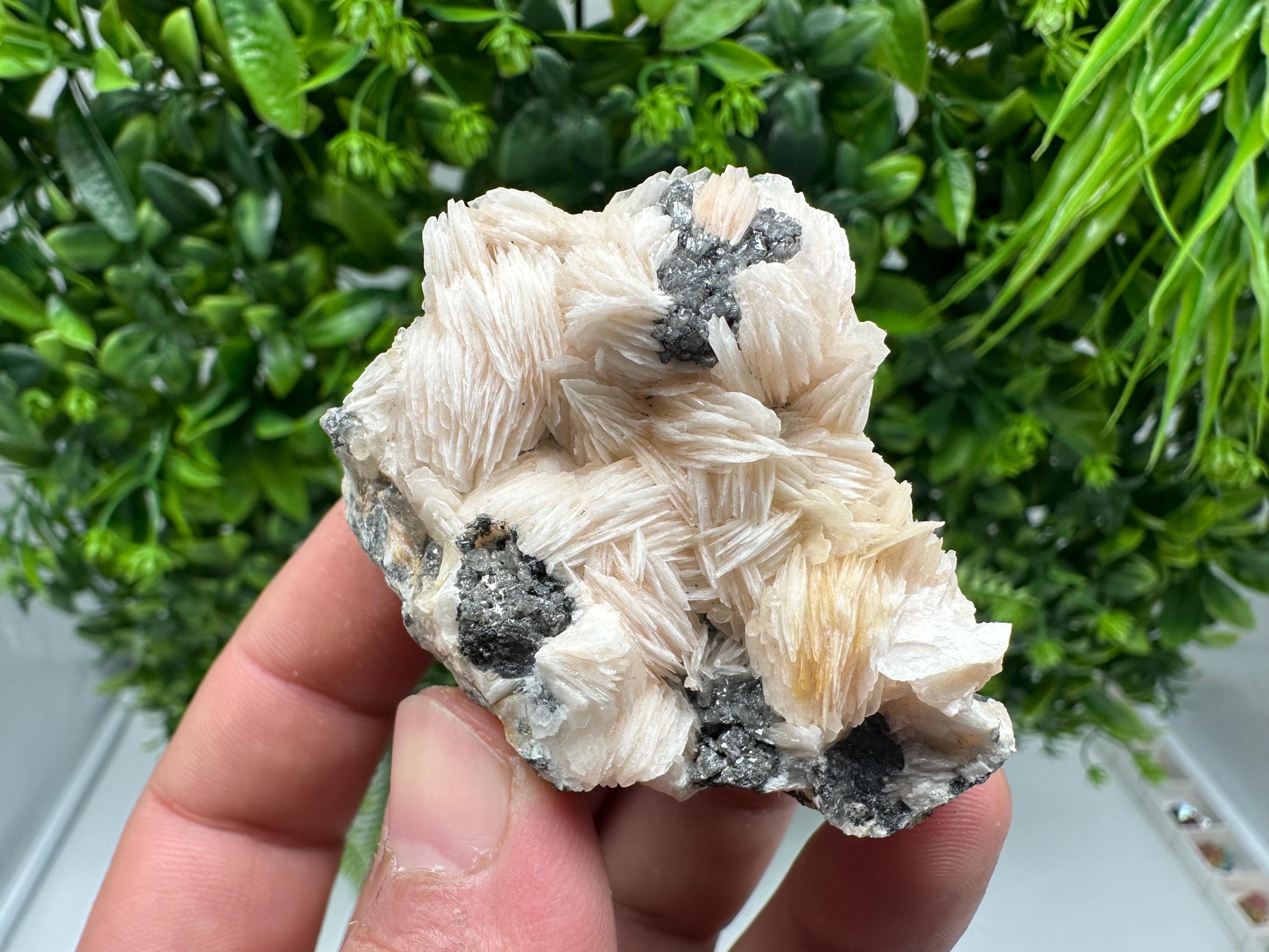 Wonderful Baryte with Cerussite on Galena from Morocco,Crystal, Mineral,Specimen,Cluster,Crystals,Barite Crystal,Cerussite Crystal,Specimen
