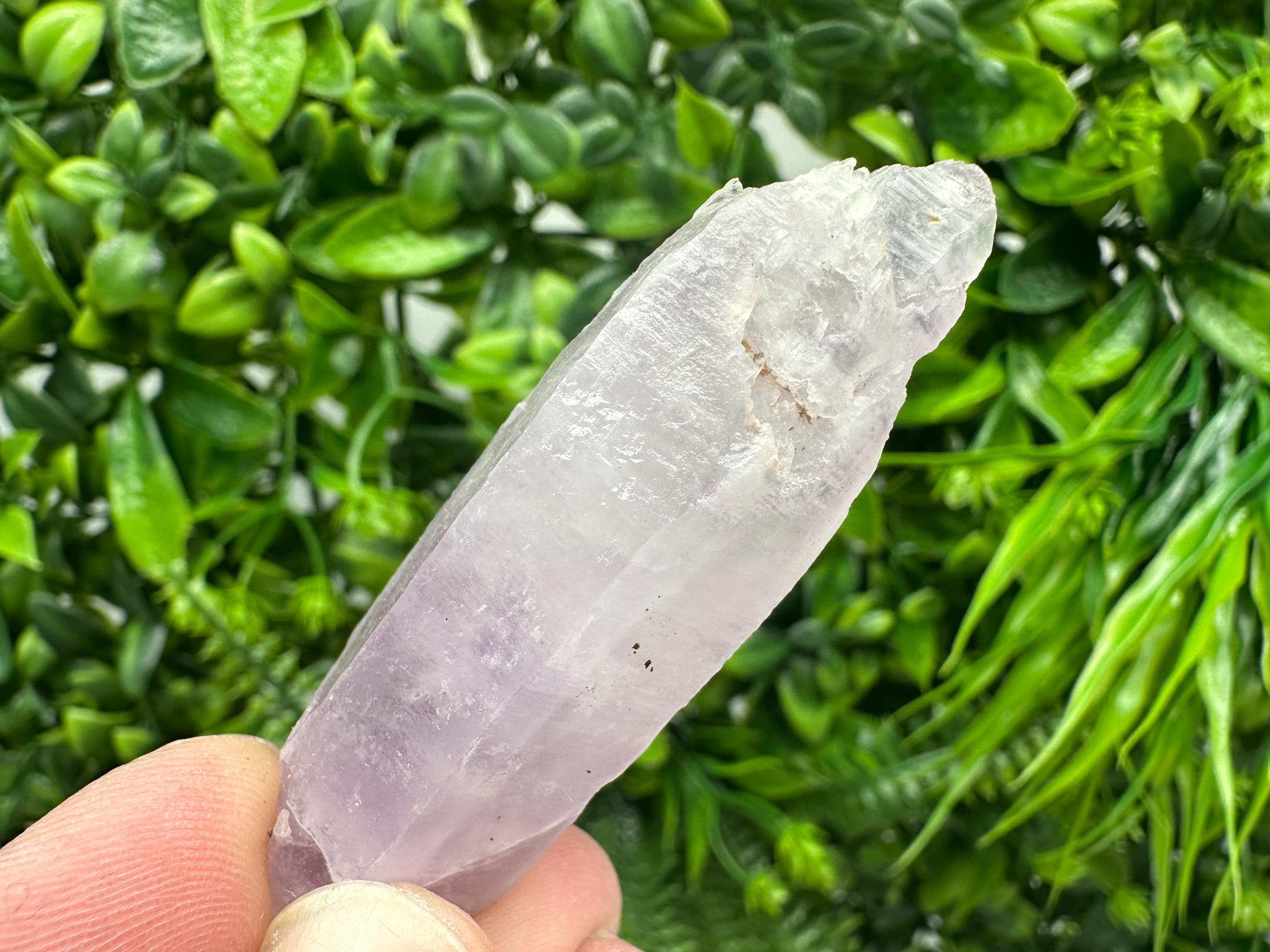 Amethyst Phantom Quartz Crystal: Chalcedony Chlorite Inclusions, Bulgaria