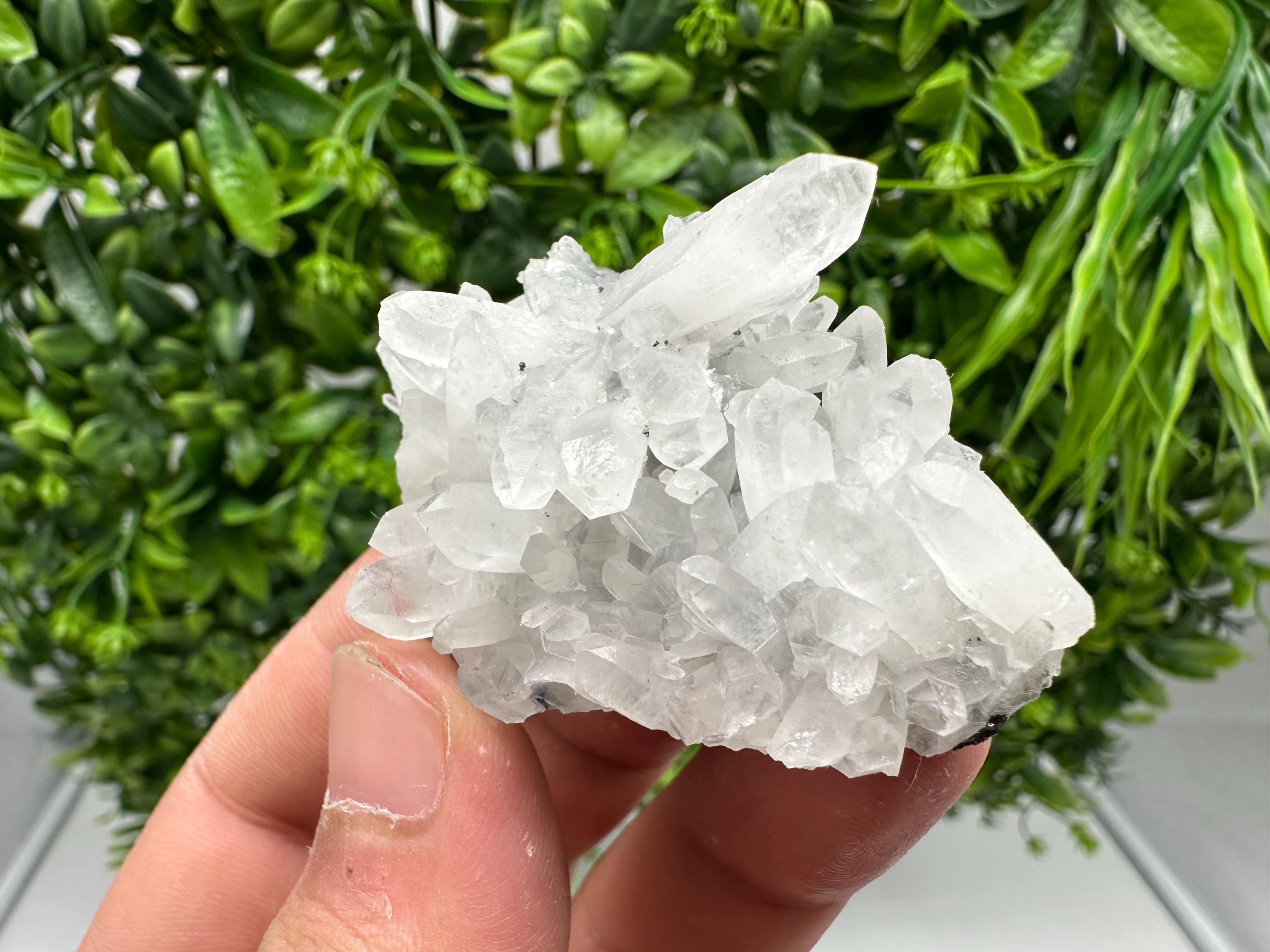 Wonderful Transparent Quartz on Chlorite Matrix,From Borieva mine,Madan,Bulgaria,Quartz,Quartz crystal,mineral specimen,collection quartz