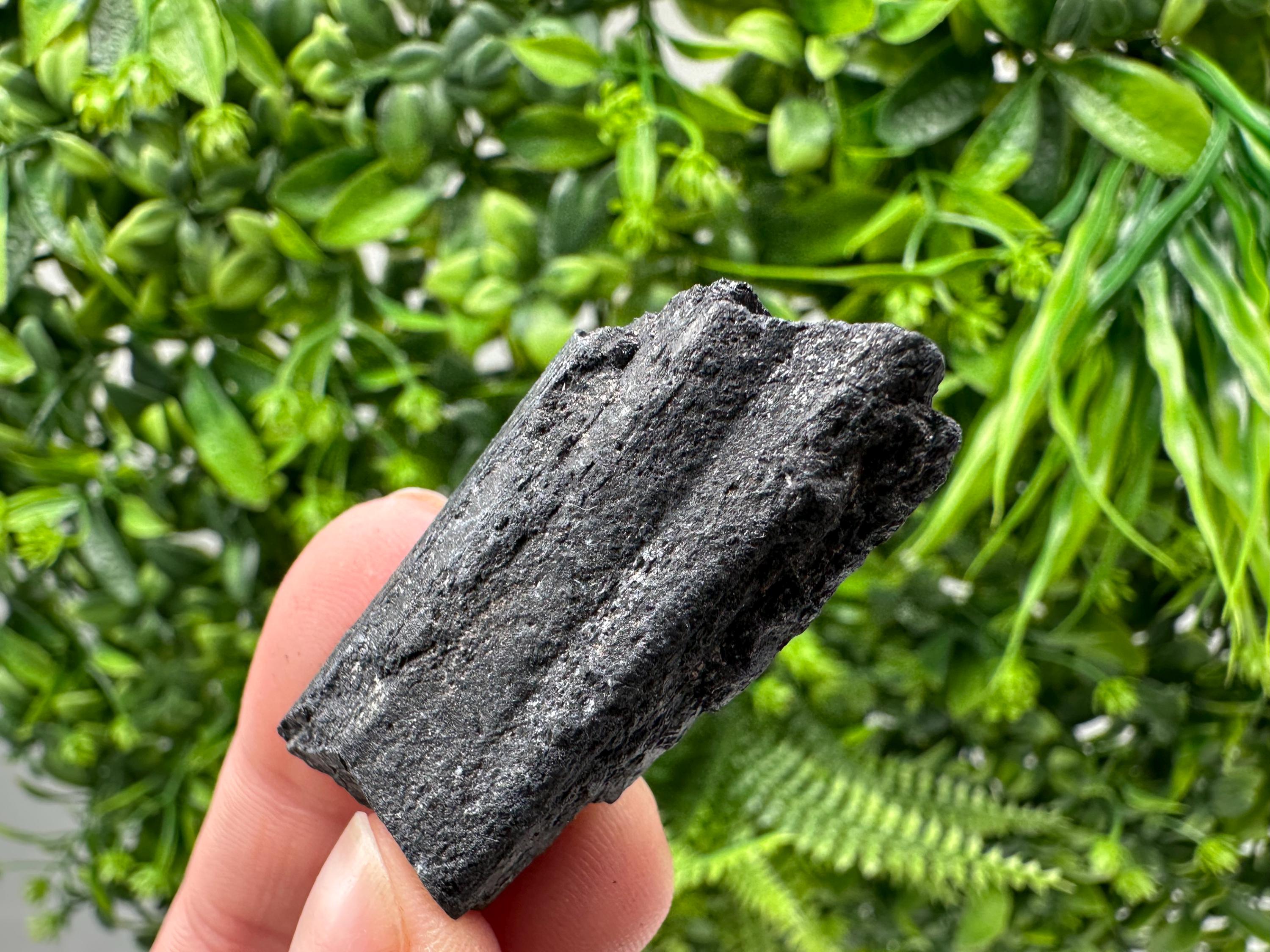 Natural Black Tourmaline Crystal – Raw Protective Stone, Healing Crystal, Grounding Mineral Gift