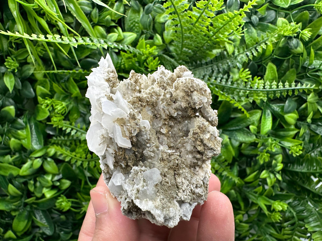 Calcite on Chalcedony, Krushev dol Mine, Bulgaria, Mineral Specimen