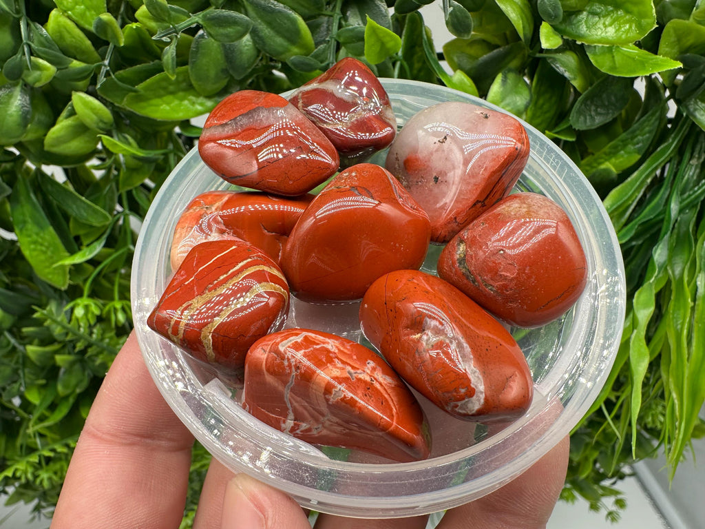 Red Jasper Tumbled Stone: Healing Crystal, Zodiac Gemstone
