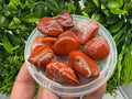 Red Jasper Tumbled Stone: Healing Crystal, Zodiac Gemstone