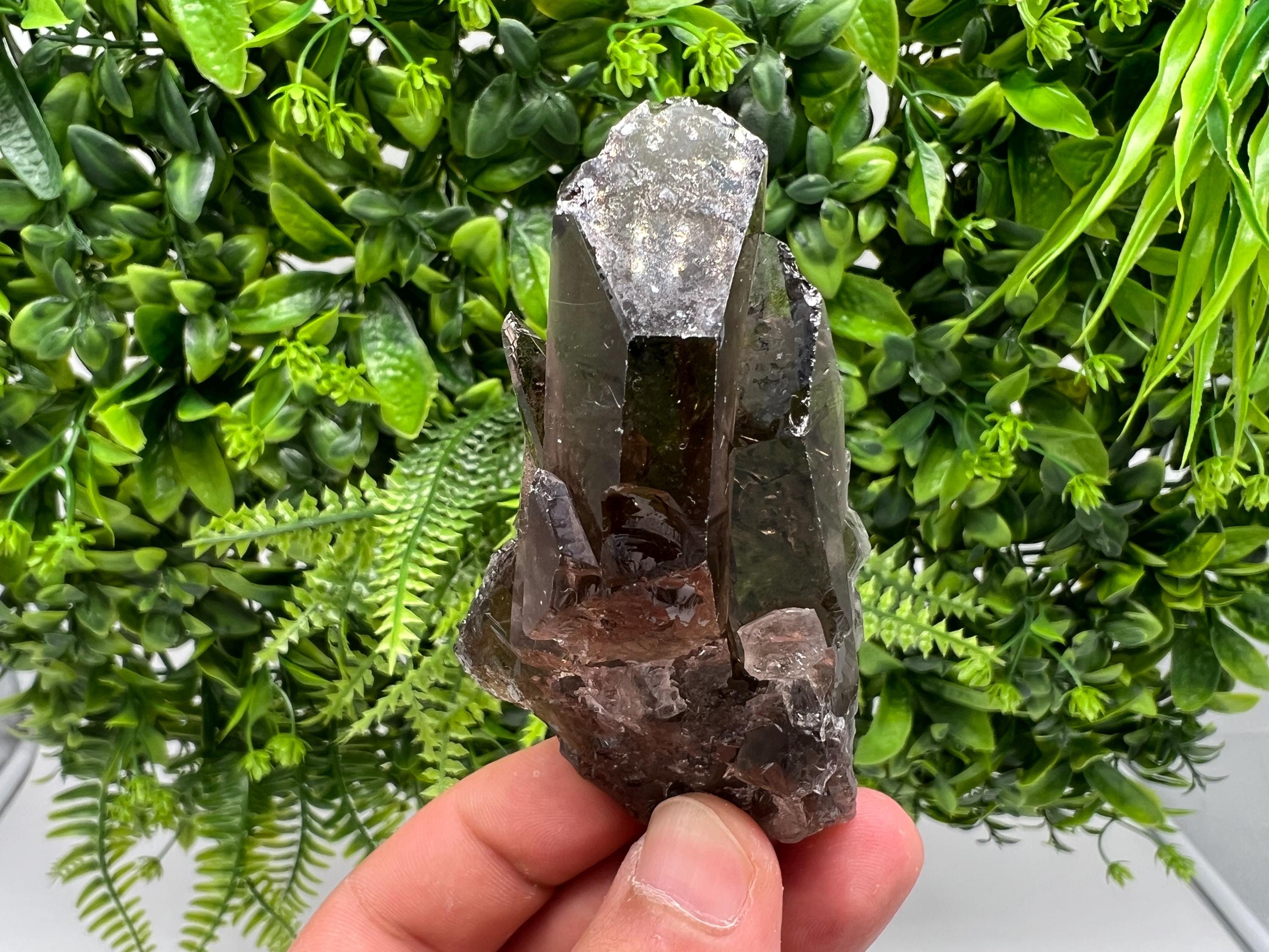 Rare Smoky Quartz Crystal Specimen: Home Decor Mineral Collection
