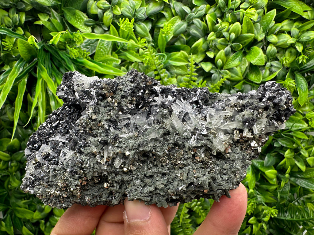 Pyrite Sphalerite Quartz Cluster with Chlorite, Borieva Bulgaria