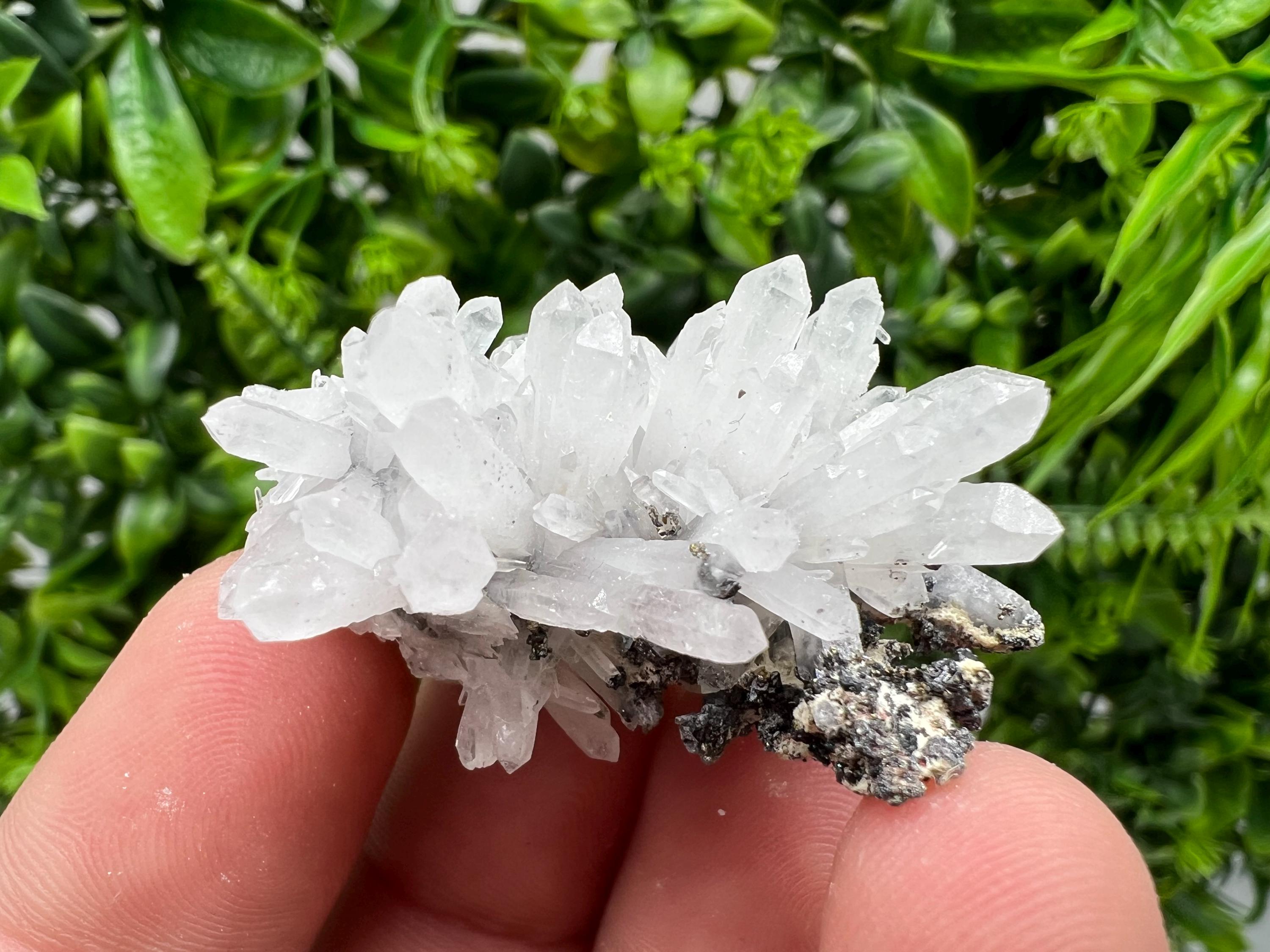 Chlorite Quartz Crystal Specimen, Madan Bulgaria Mineral