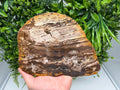 Polished Landscape Jasper Slab – Natural Scenic Stone Slice, Grounding Decor (21x17cm)