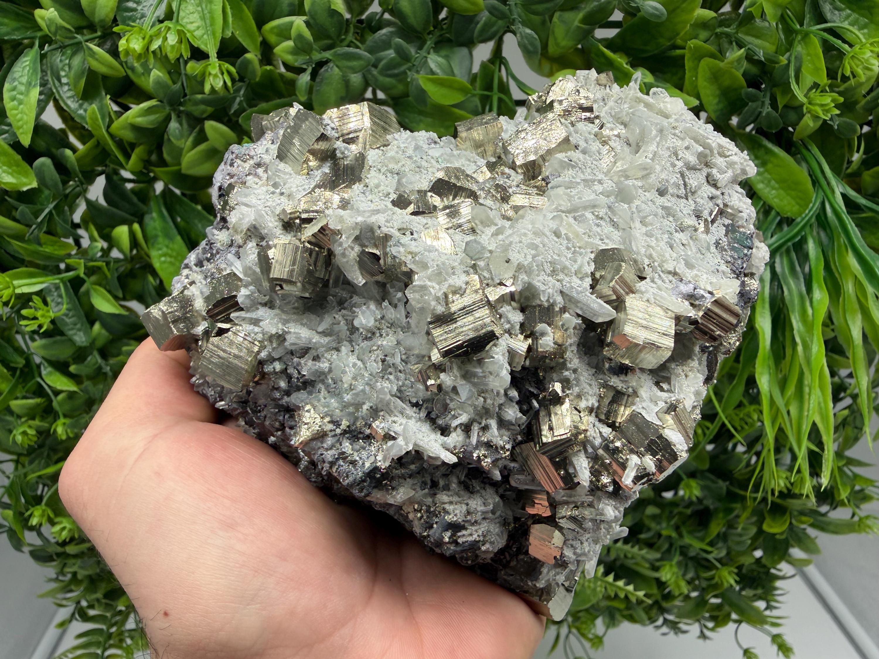 Pyrite Sphalerite Quartz  Mineral Specimen, Krushev dol Mine