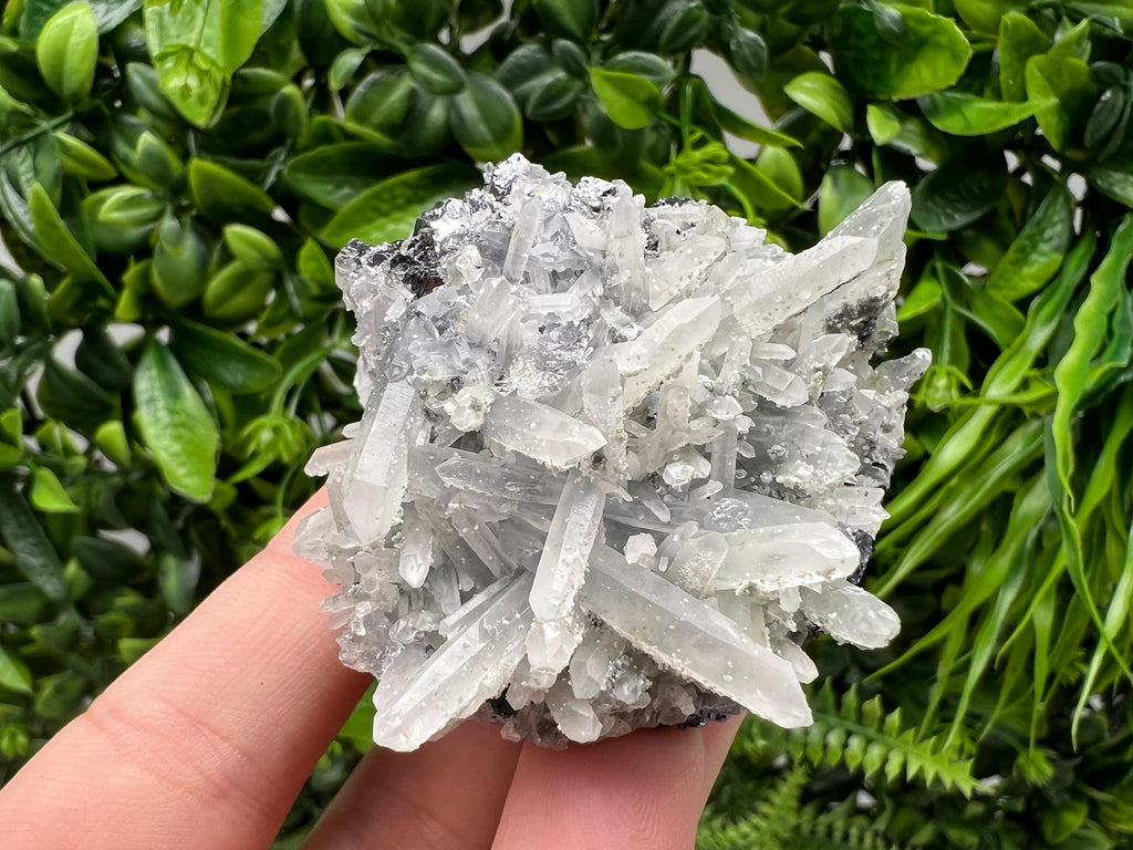 Transparent Quartz Cluster, Borieva Mine Mineral Specimen, Home Decor Crystal