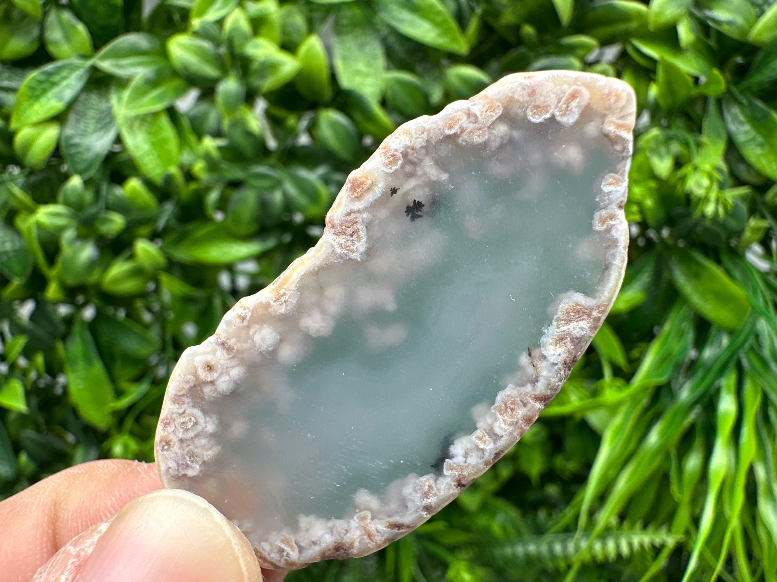 Small Agate Slice: Polished Quartz Crystal, Spiritual Healing Stone