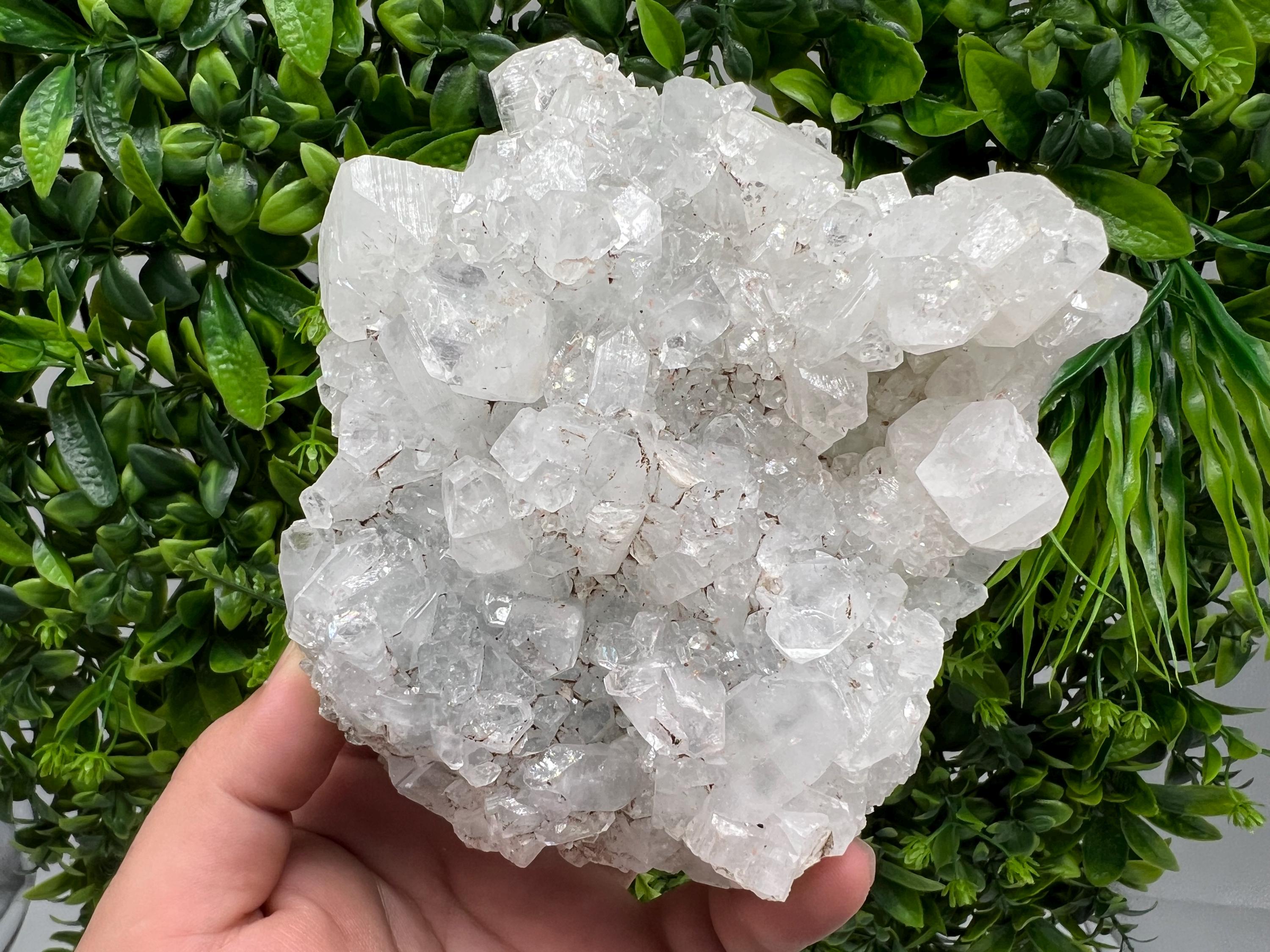 Natural Apophyllite Crystal Specimen, India Minerals, Rare Home Decor