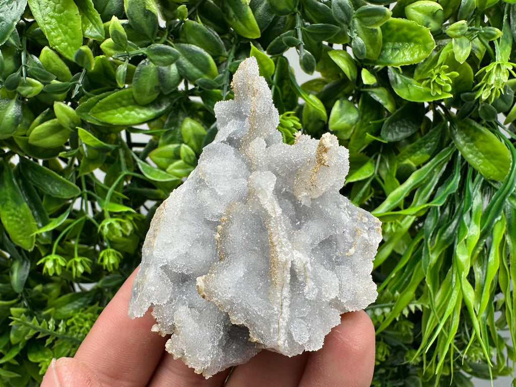 Blue Chalcedony Quartz with Chlorite Inclusions: Krushev Dol Mine Crystal
