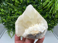 Calcite on Green Quartz: Laki Bulgaria Healing Crystal