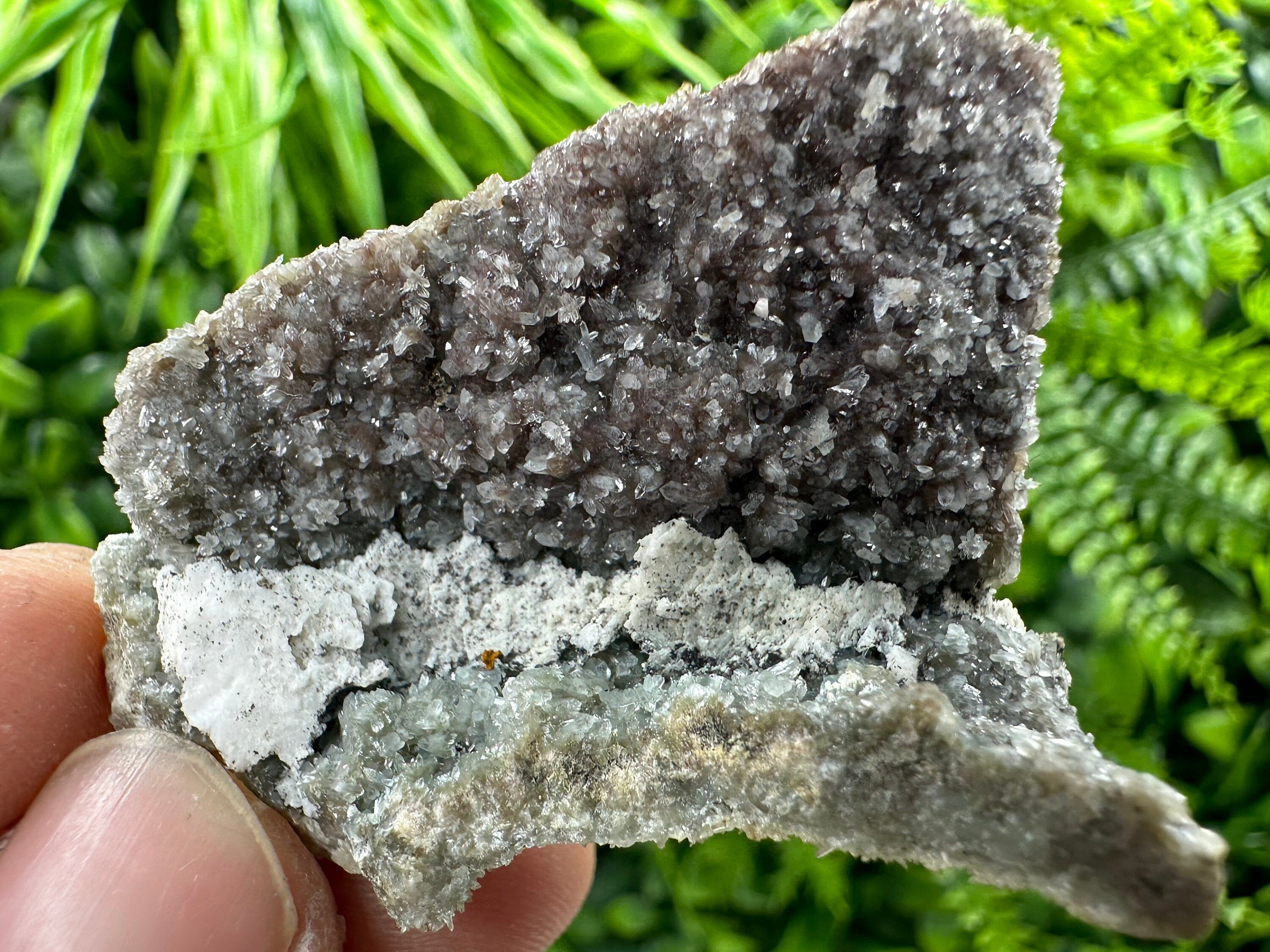 Quartz with Hematite and Chlorite Inclusions, Natural Mineral Specimen