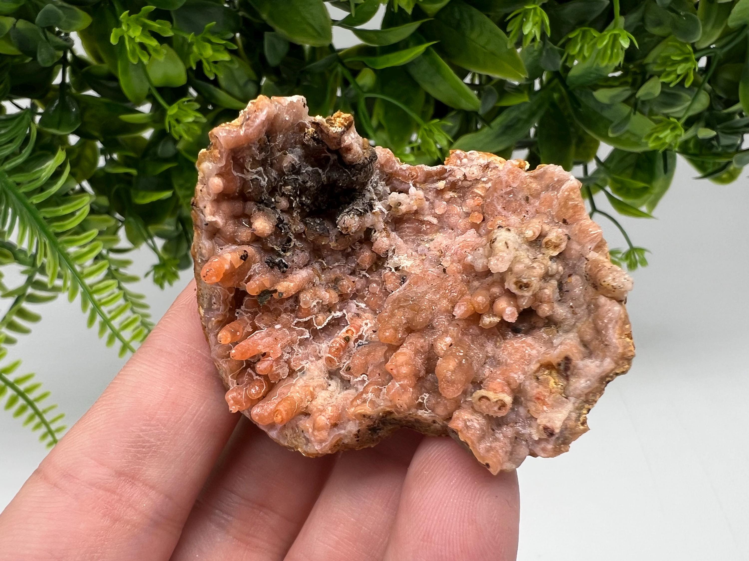 Moroccan Red Chalcedony Crystal Specimen, Rare Minerals