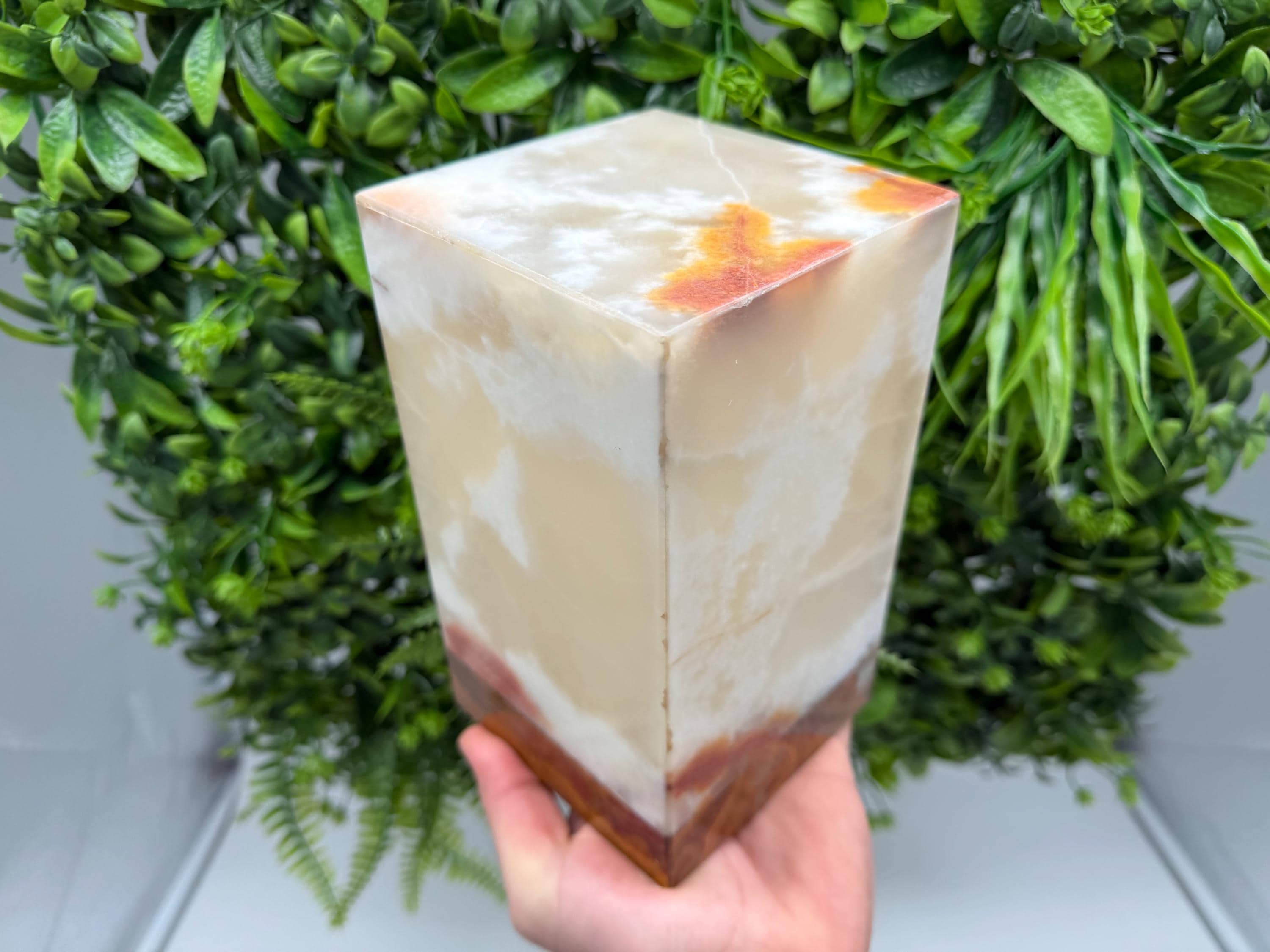 Handcrafted Onyx Stone Lamp – Natural Crystal Night Light