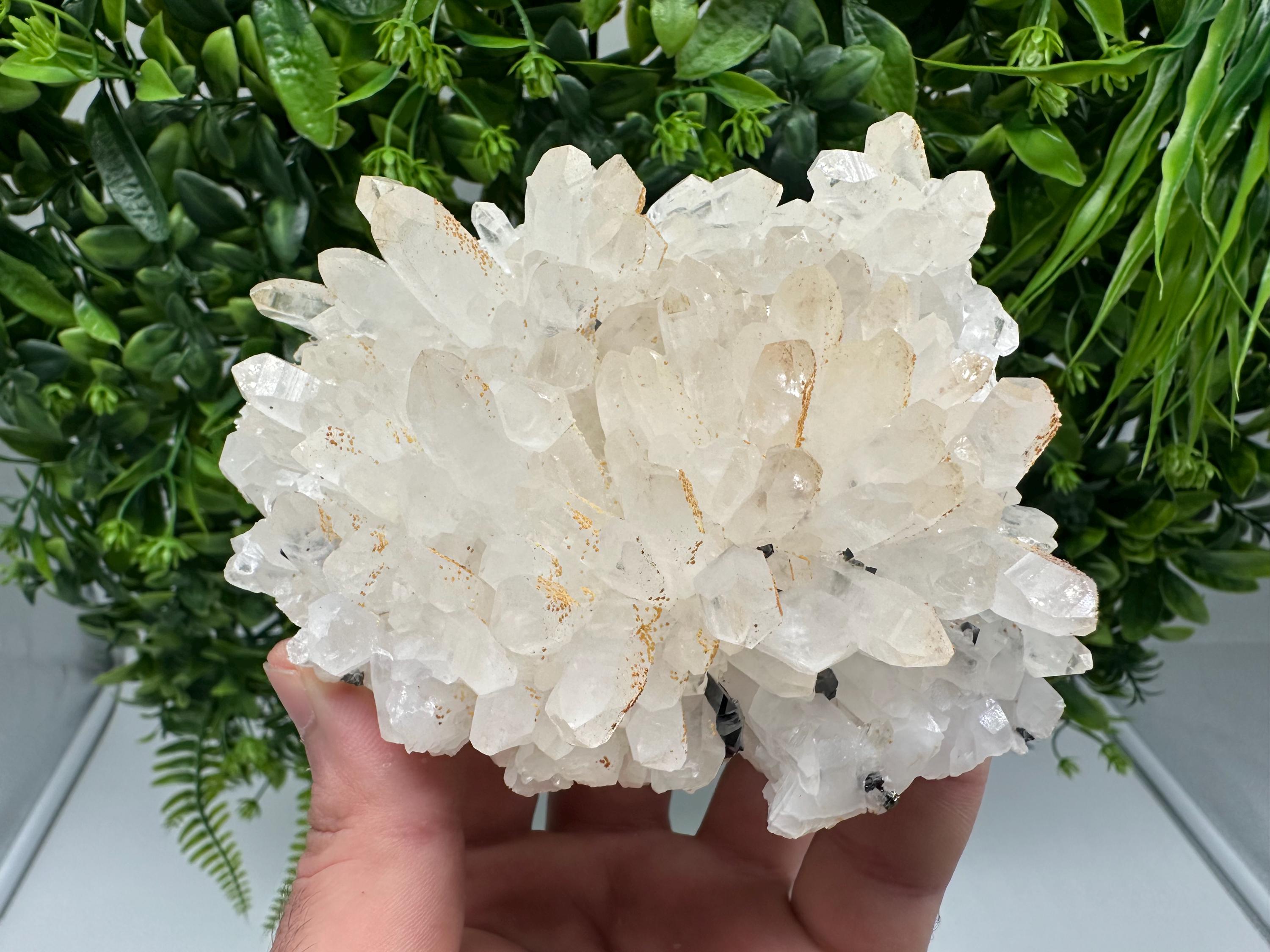 Transparent Quartz whit Siderite 9th September mine Bulgaria natural minerals souvenir crystal stone gift minerals collection rock