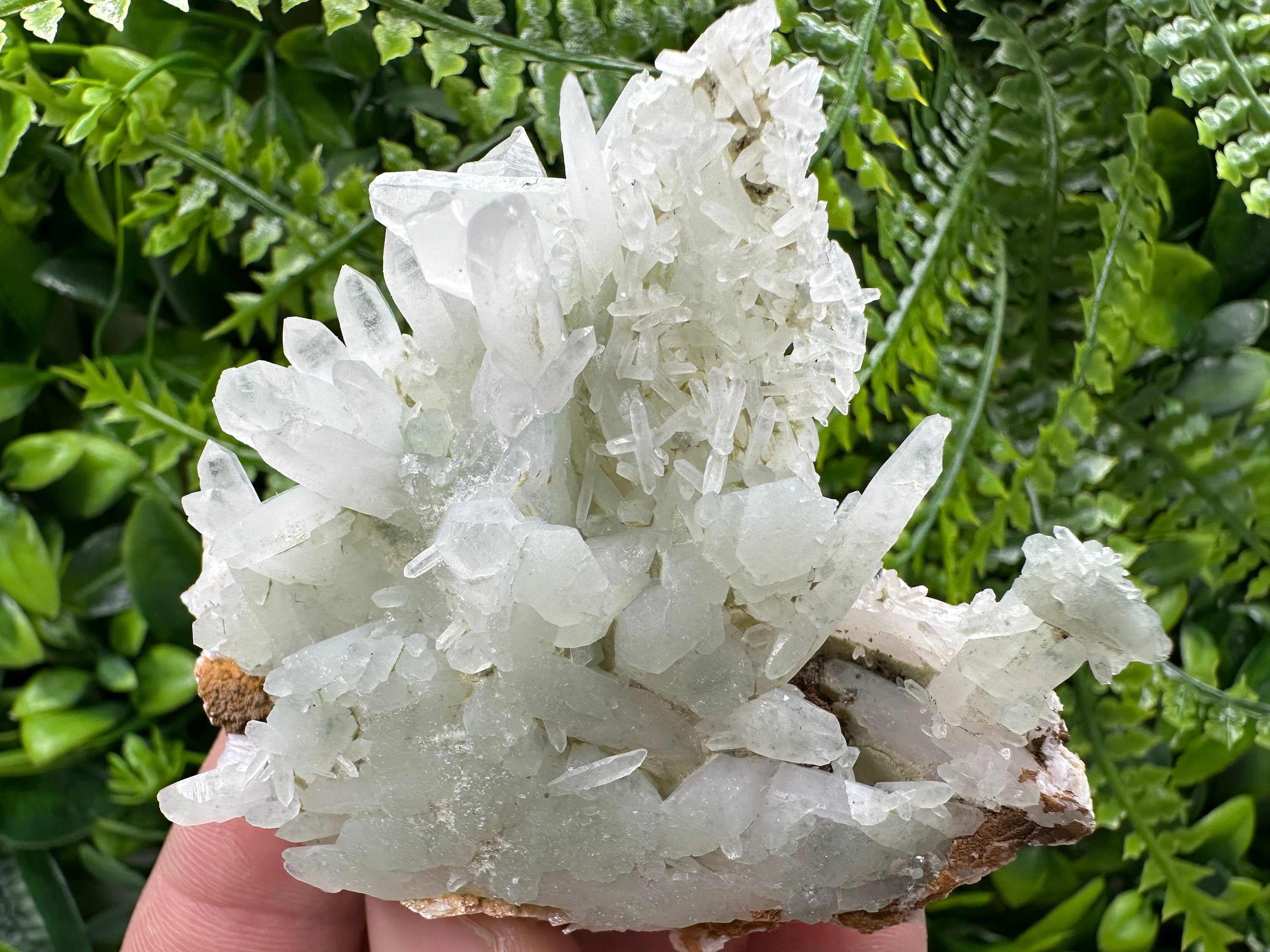 Quartz with Chlorite, Rhodochrosite and Siderite: Natural Crystal Home Decor Stone