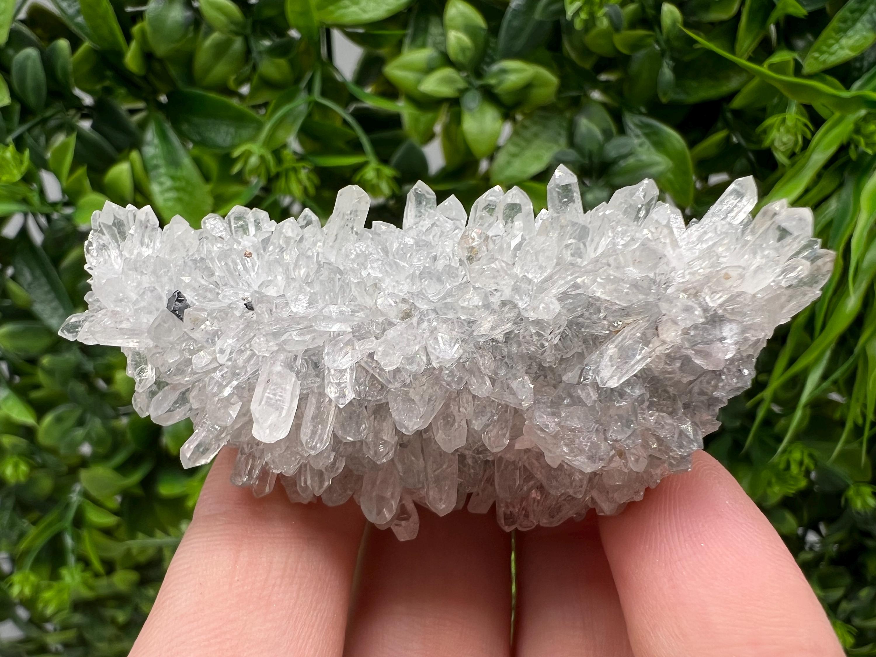 Transparent Quartz Cluster, Natural Crystal Specimen, Home Decor
