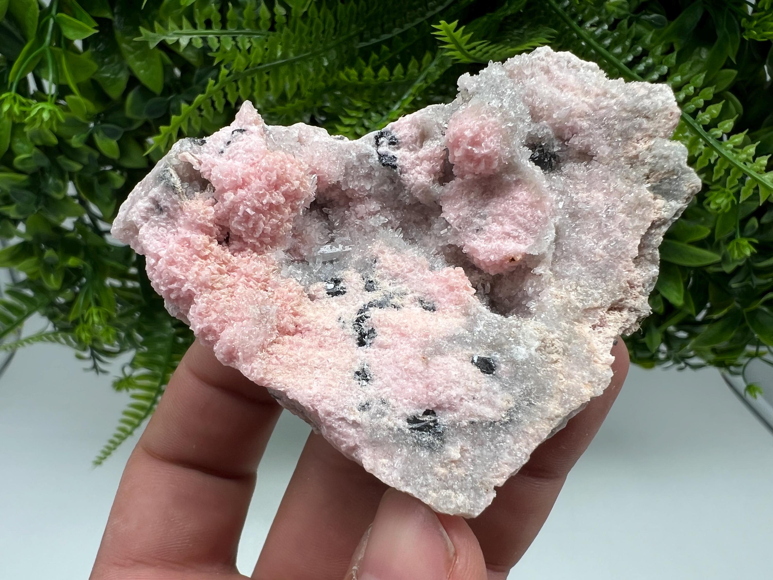 Rare Rhodochrosite with Calcite, Starnica Mine, Bulgaria