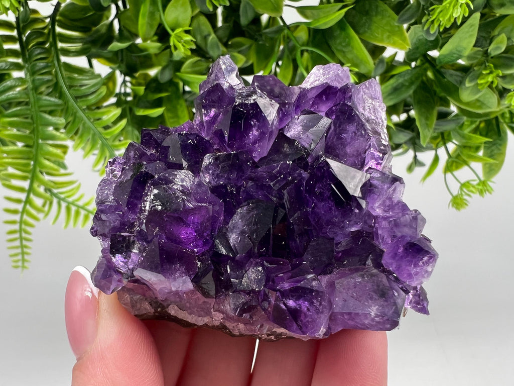 Uruguay Amethyst Crystal: Purple Quartz Home Decor, Energy Stone