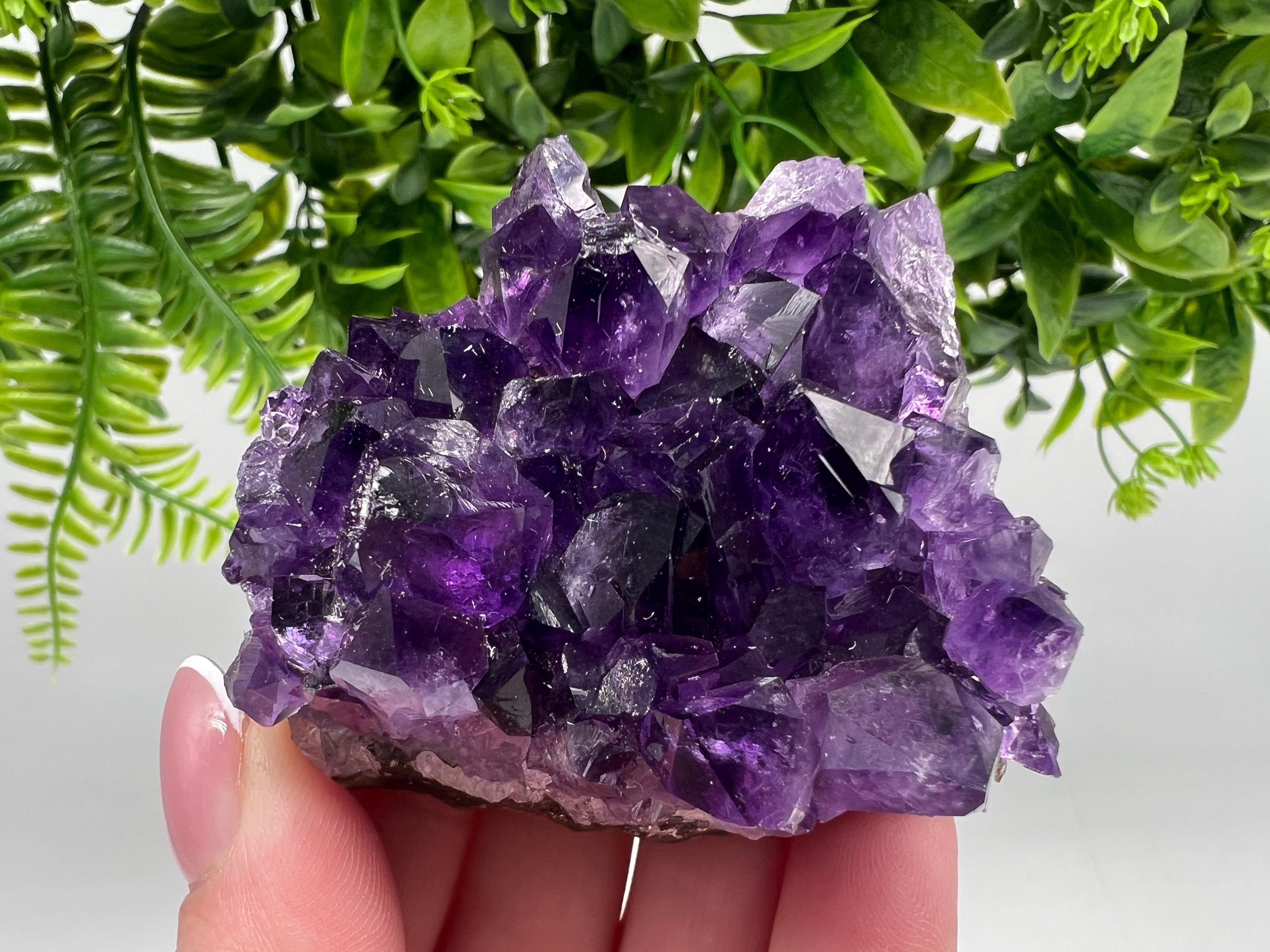 Uruguay Amethyst Crystal: Purple Quartz Home Decor, Energy Stone
