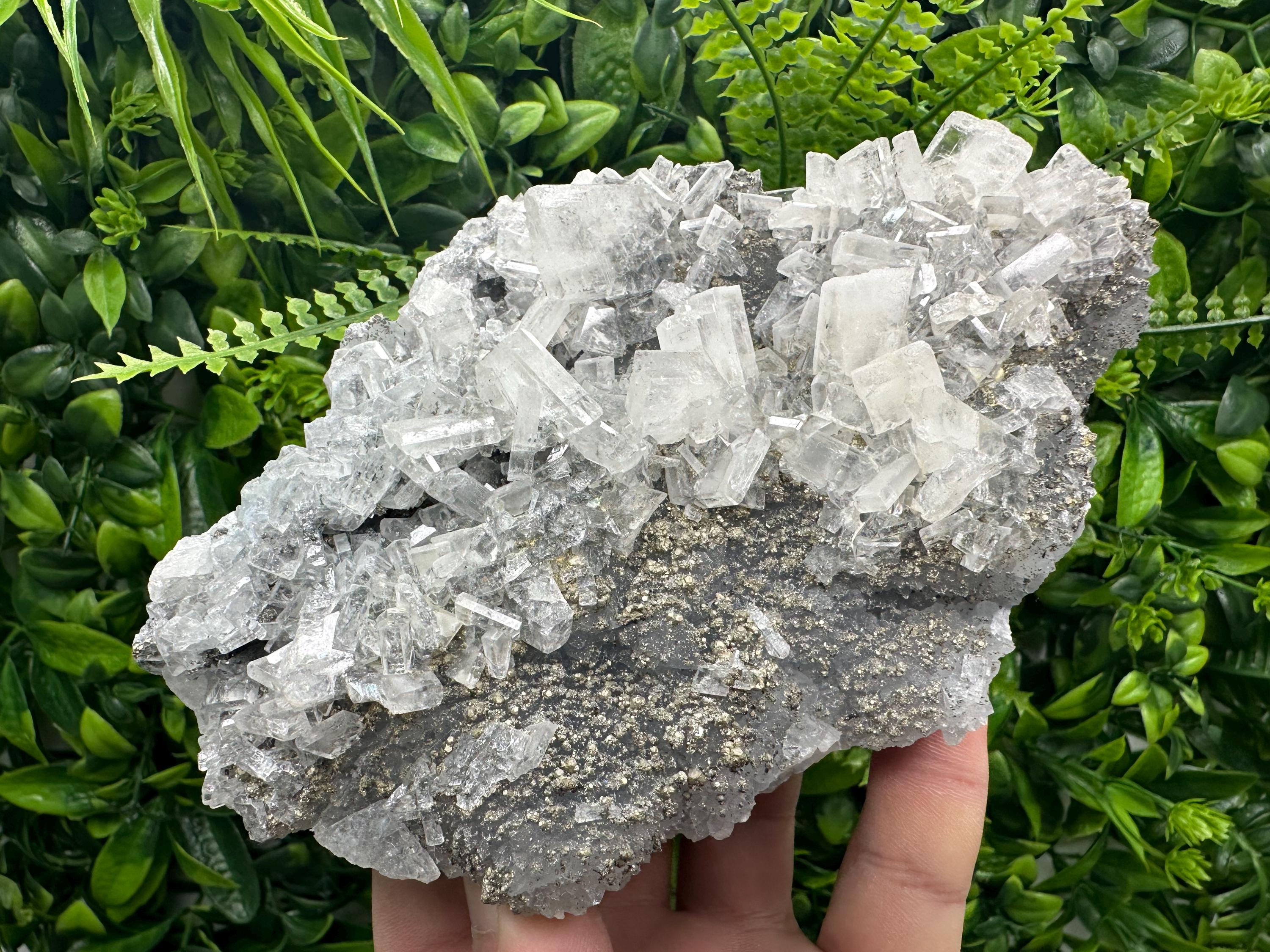 Large Barite Marcasite Cluster on Chalcedony - Androvo Mine, Bulgaria