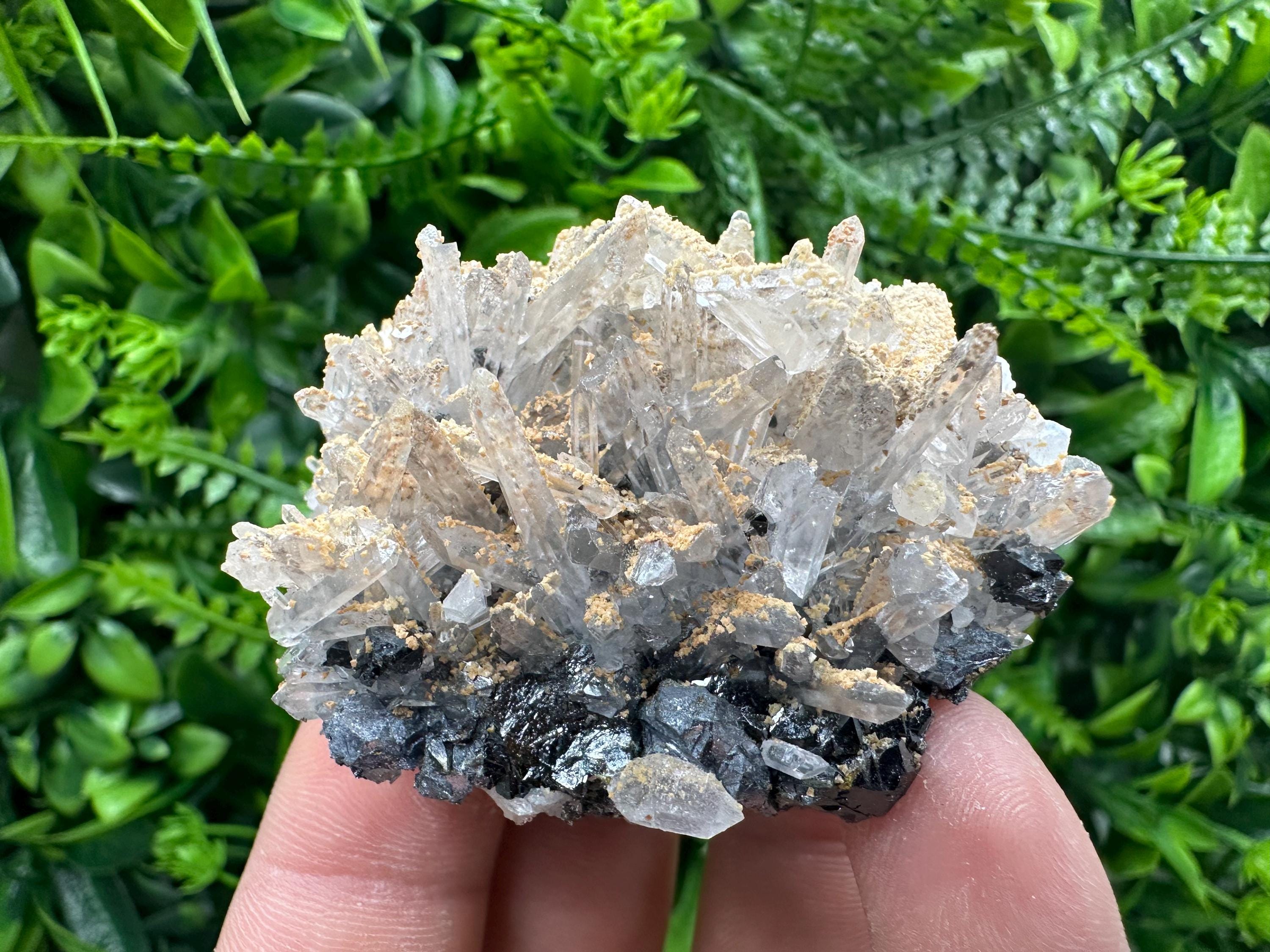 Quartz, Dolomite, Sphalerite & Galena Specimen from Bulgaria