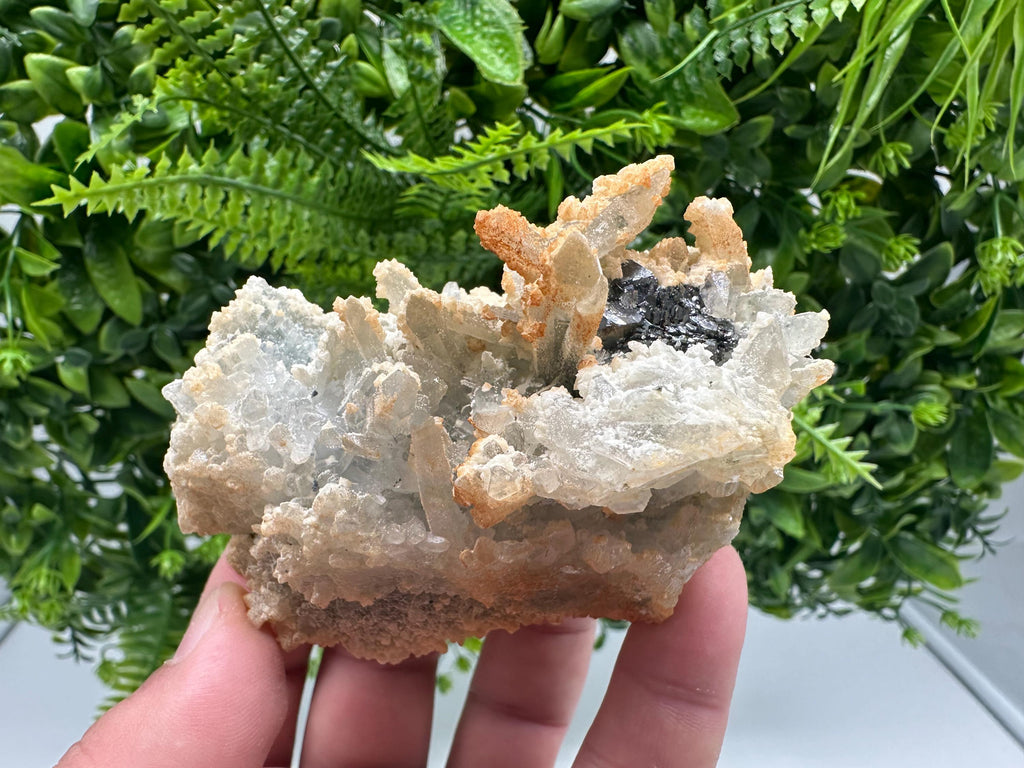 Quartz Calcite Sphalerite Mineral Specimen: Madan Bulgaria Home Decor Stone