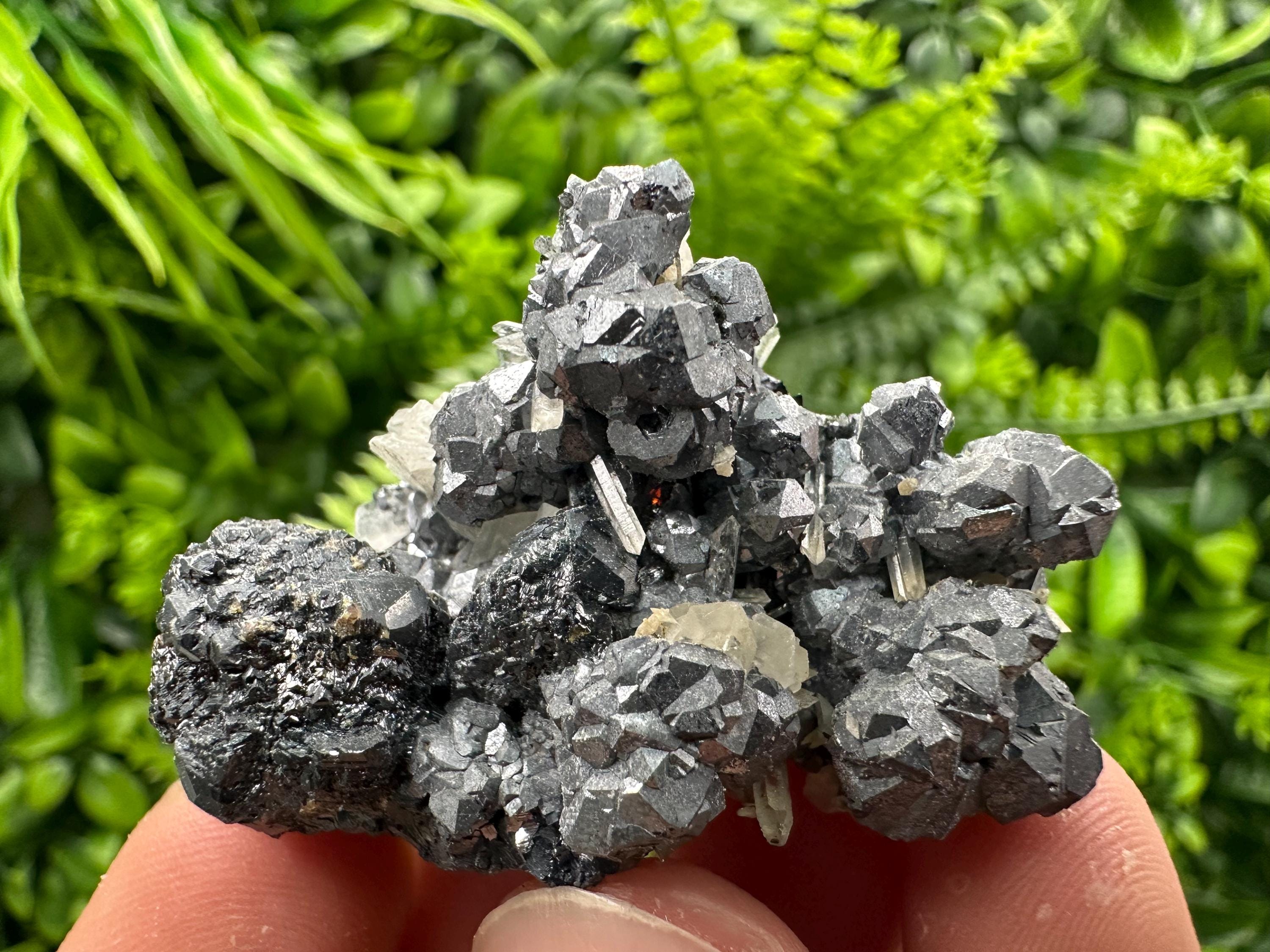Galena Spinel with Quartz and Calcite, Borieva Mine Mineral Specimen