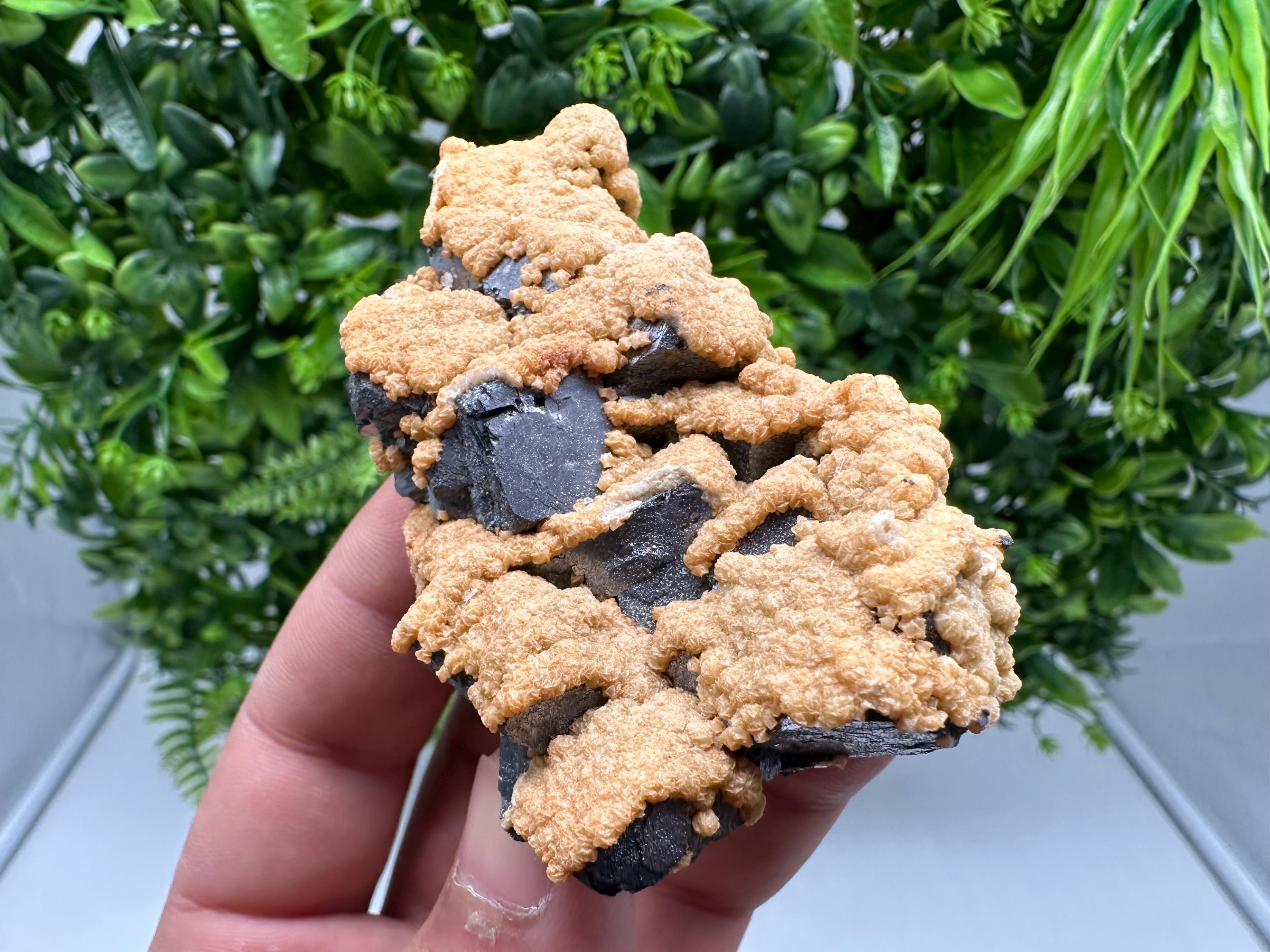 Wonderful Skeletal,Spinel law Galena whit Siderite,Sphalerite,from Krushev dol mine,Bulgaria,natural minerals,collection crystal,home decor