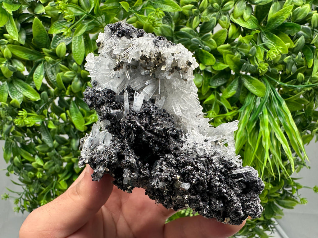 Wonderful Rainbow Pyrite whit Sphalerite and Quartz,from Borieva mine,Bulgaria,natural,collection mineral,home decor stone,rare crystal,gift