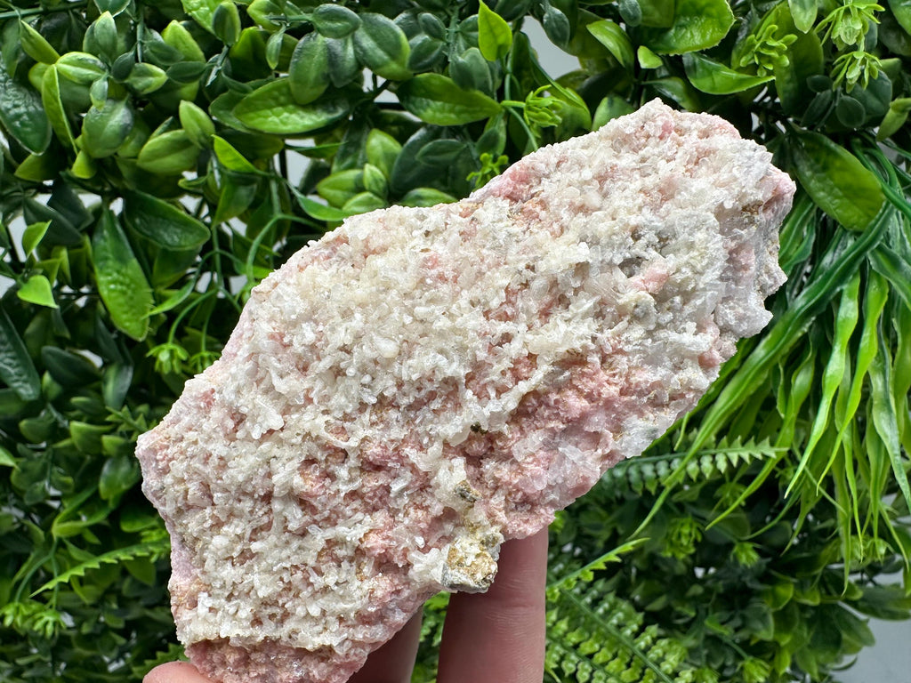 Rhodochrosite on Quartz, Starnica Mine Mineral Specimen