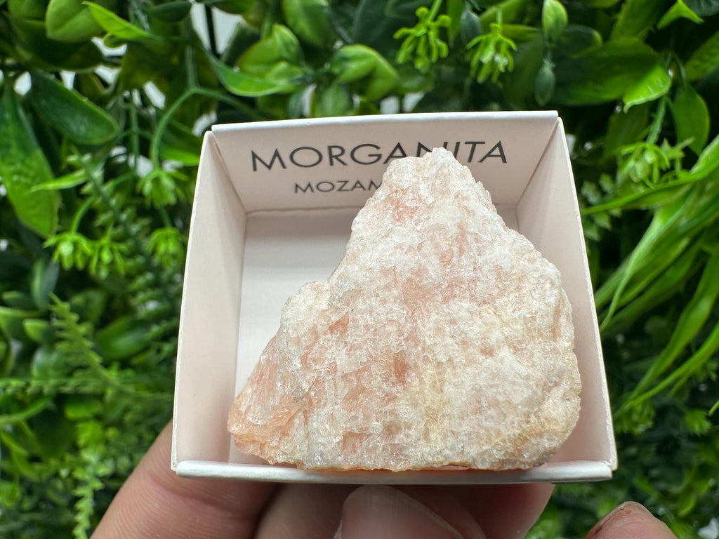 Rare Raw Morganite Mineral Specimen: Mozambique Crystal (4/4 cm)